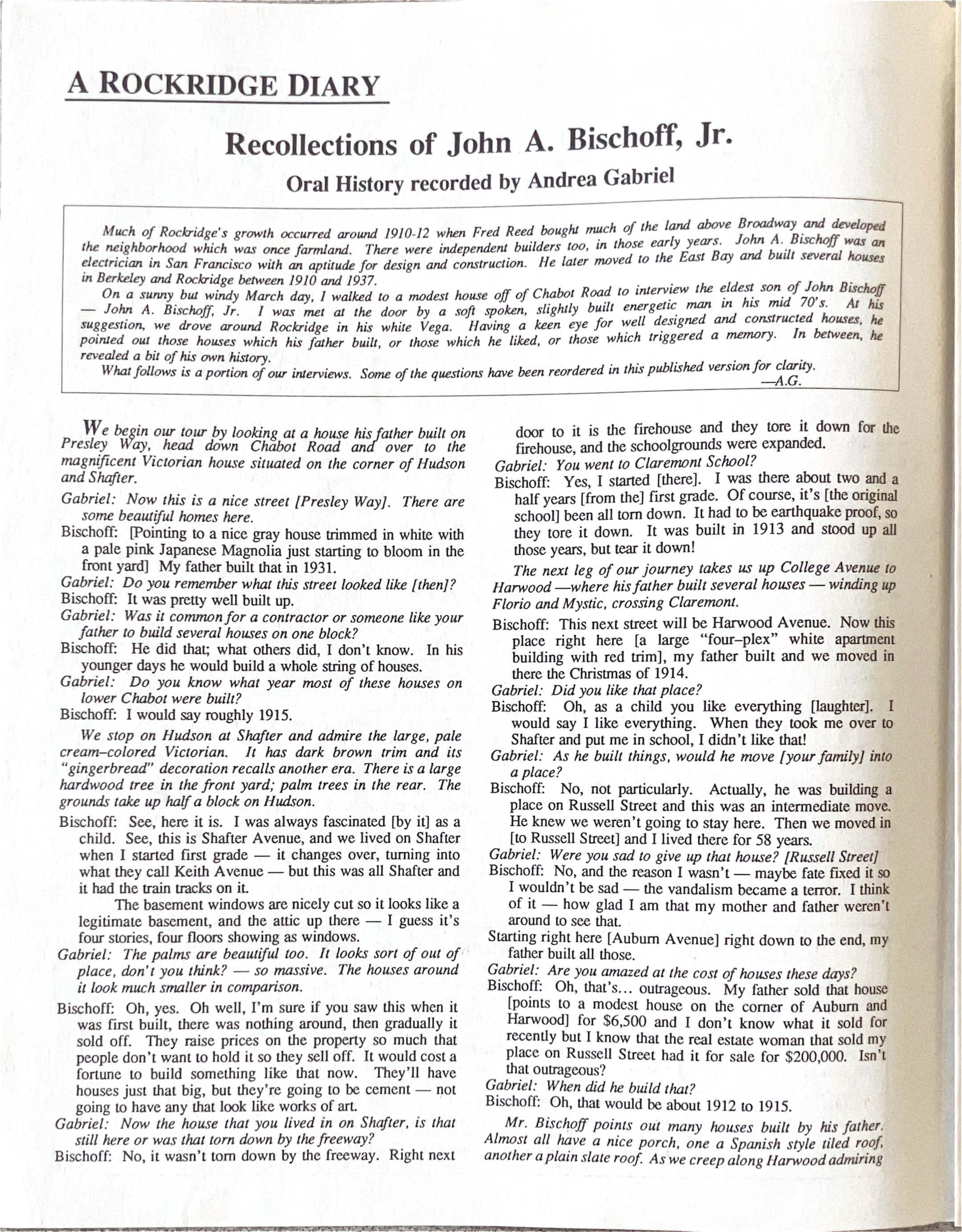 Click to zoom in The Rockridge News, April 1987, page 2