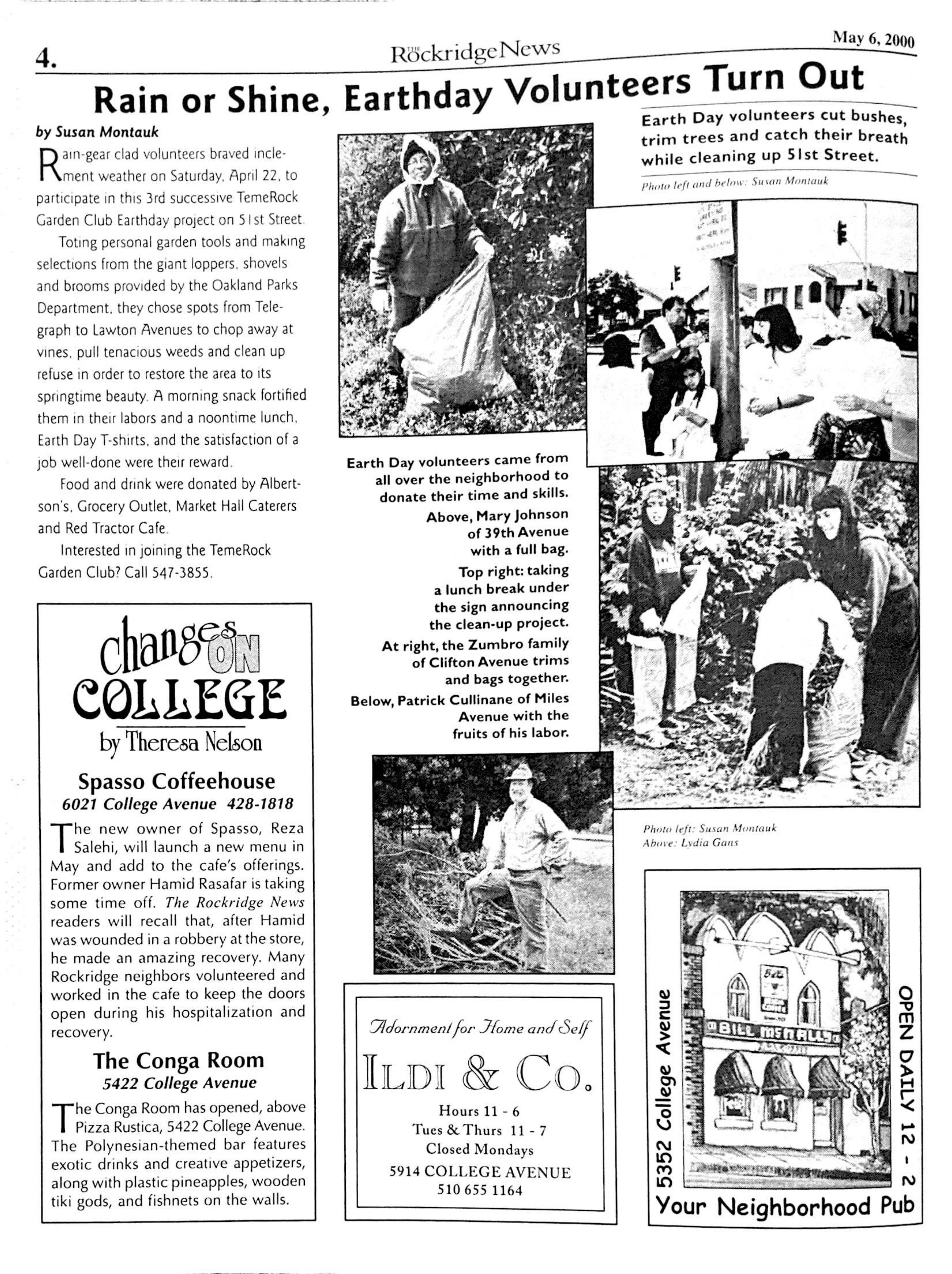 The Rockridge News, May 2000, page 4