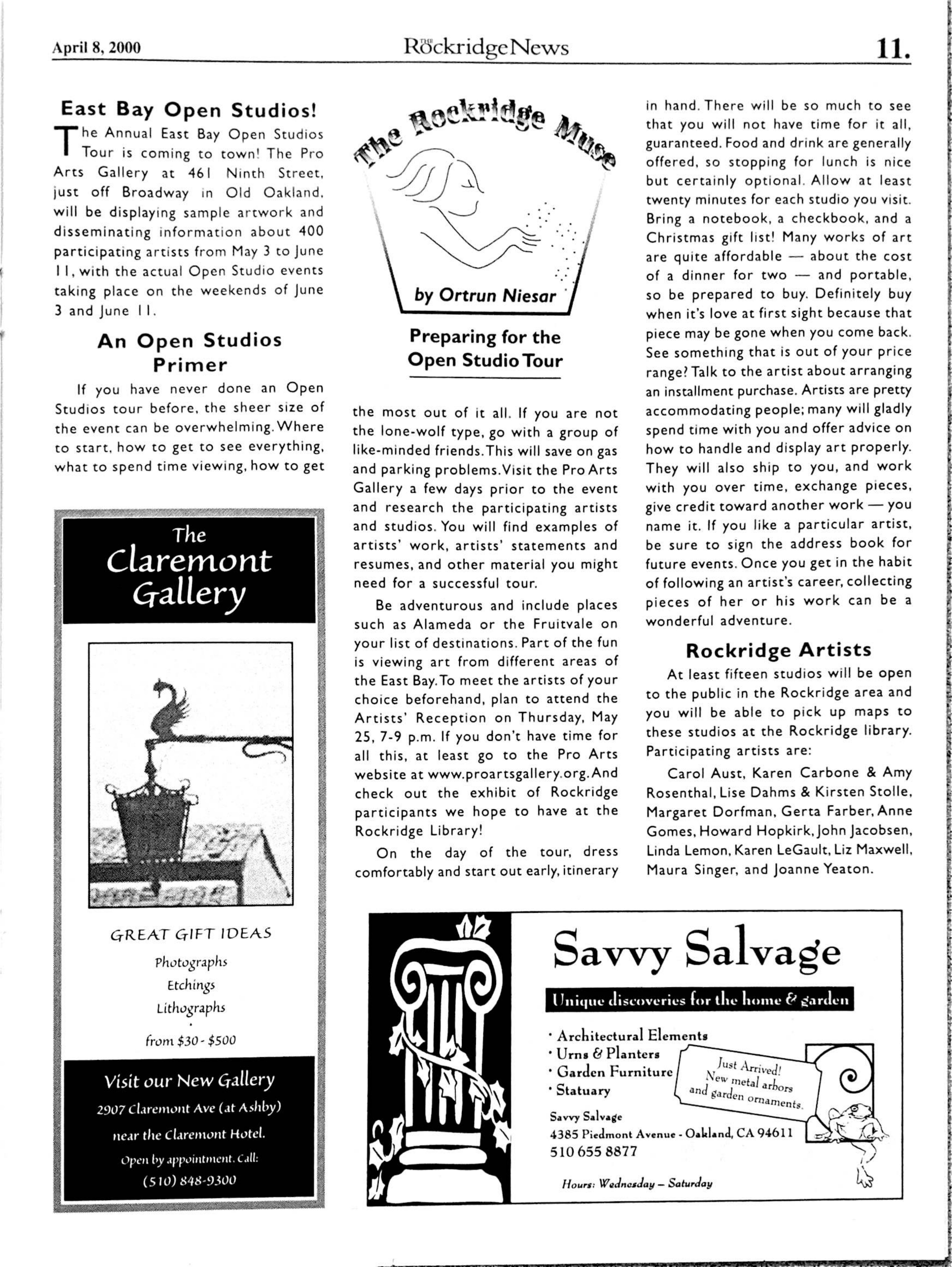 Click to zoom in The Rockridge News, May 2000, page 11