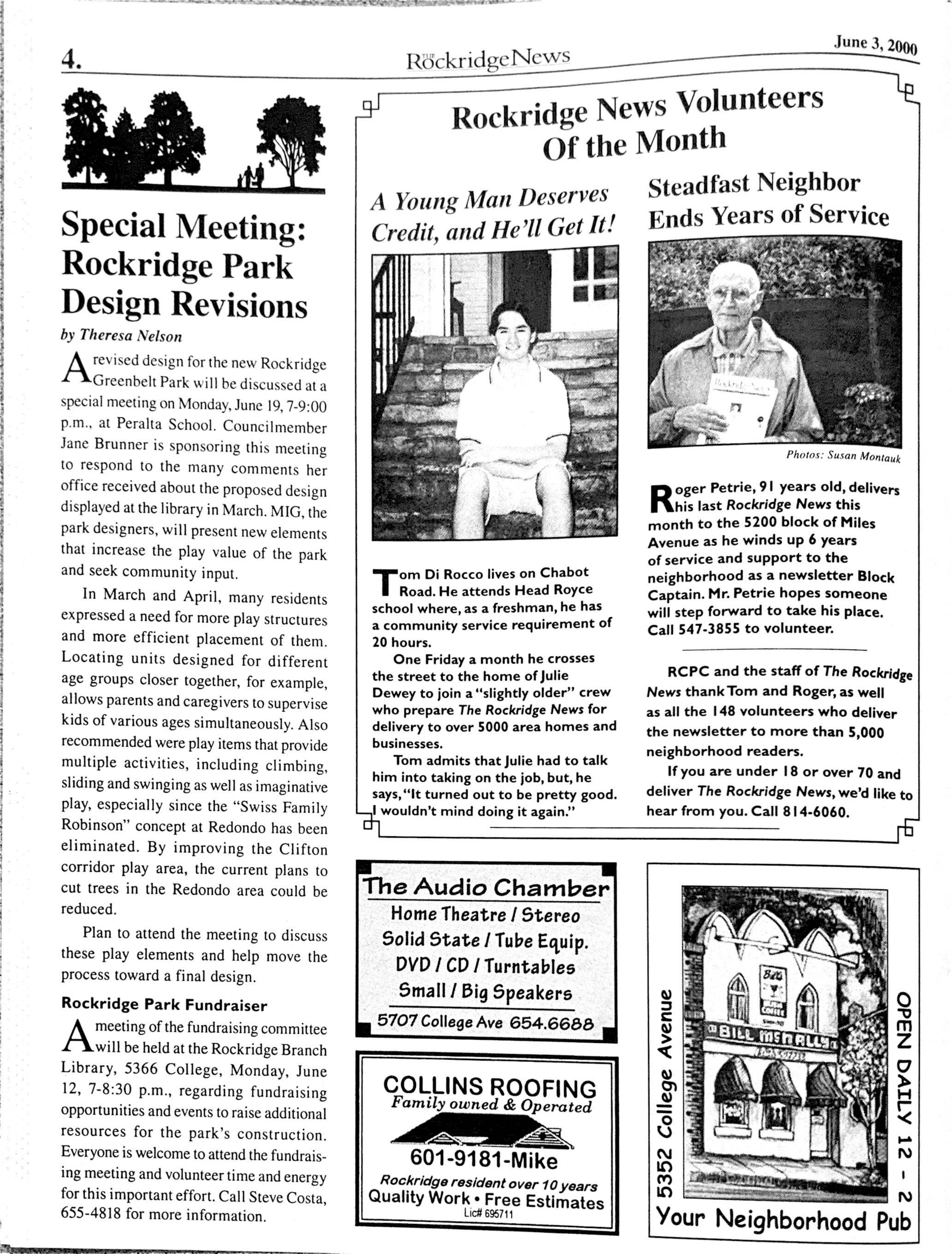 Click to zoom in The Rockridge News, June 2000, page 4