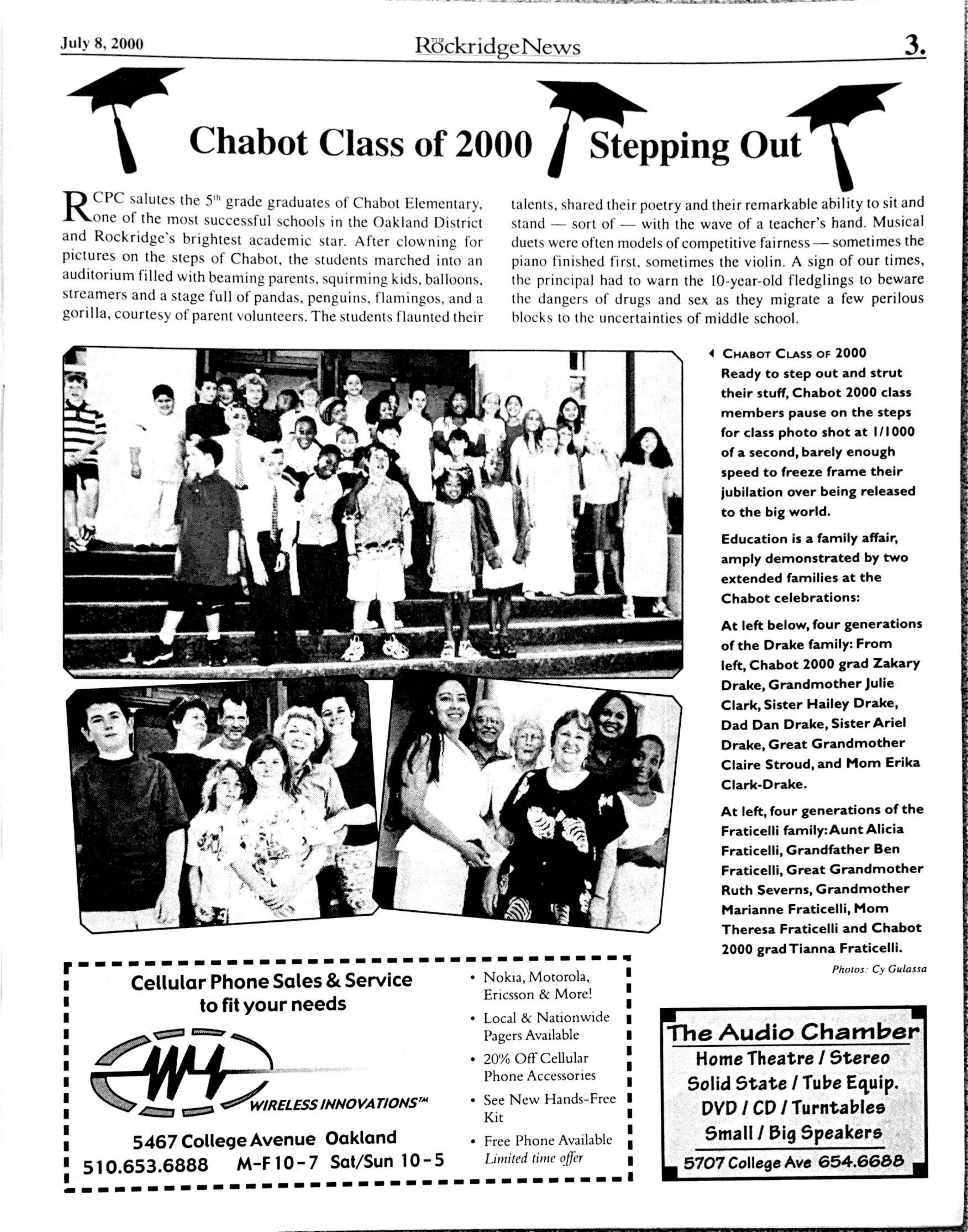 Click to zoom in The Rockridge News, July 2000, page 3