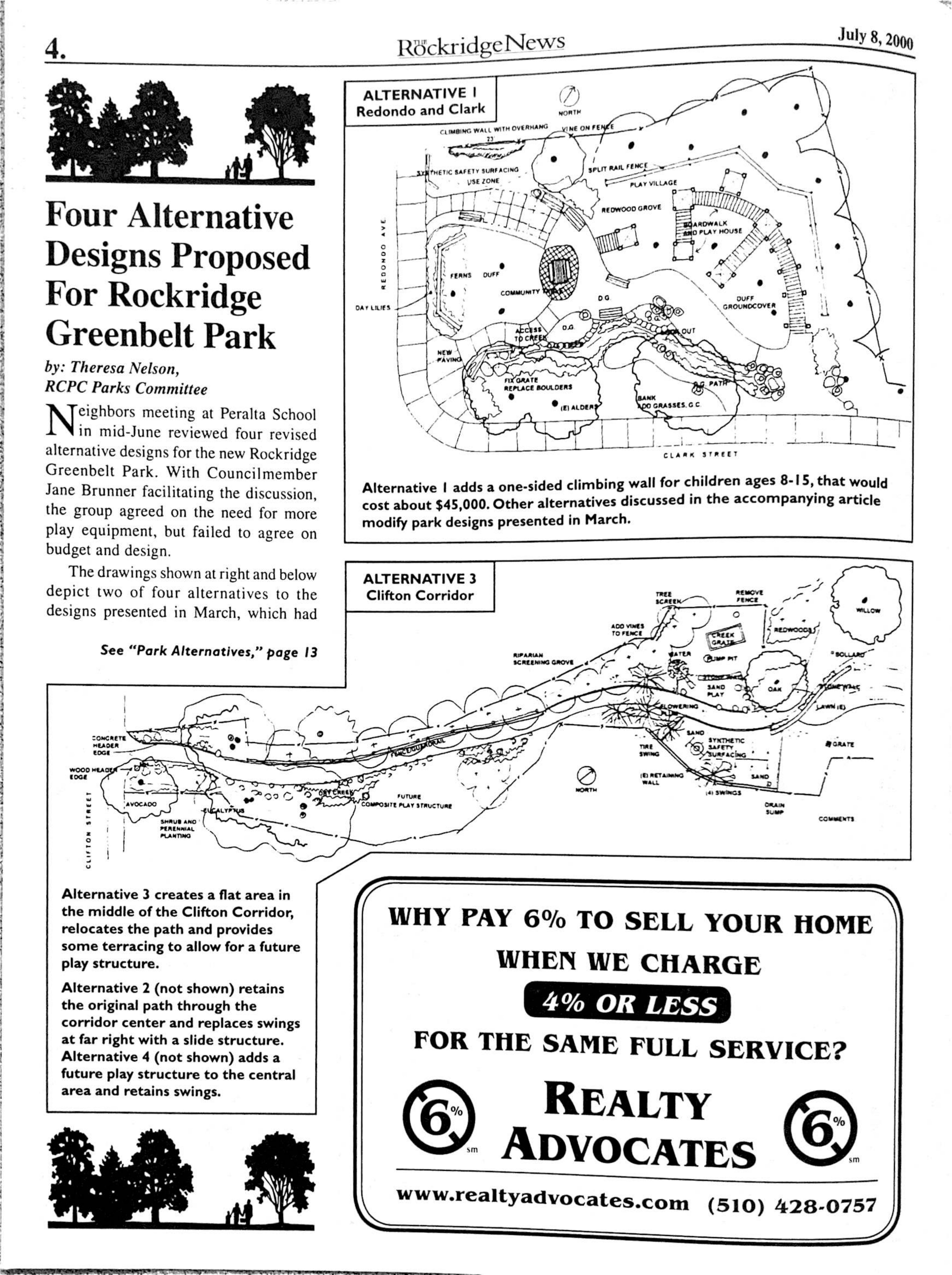 Click to zoom in The Rockridge News, July 2000, page 4