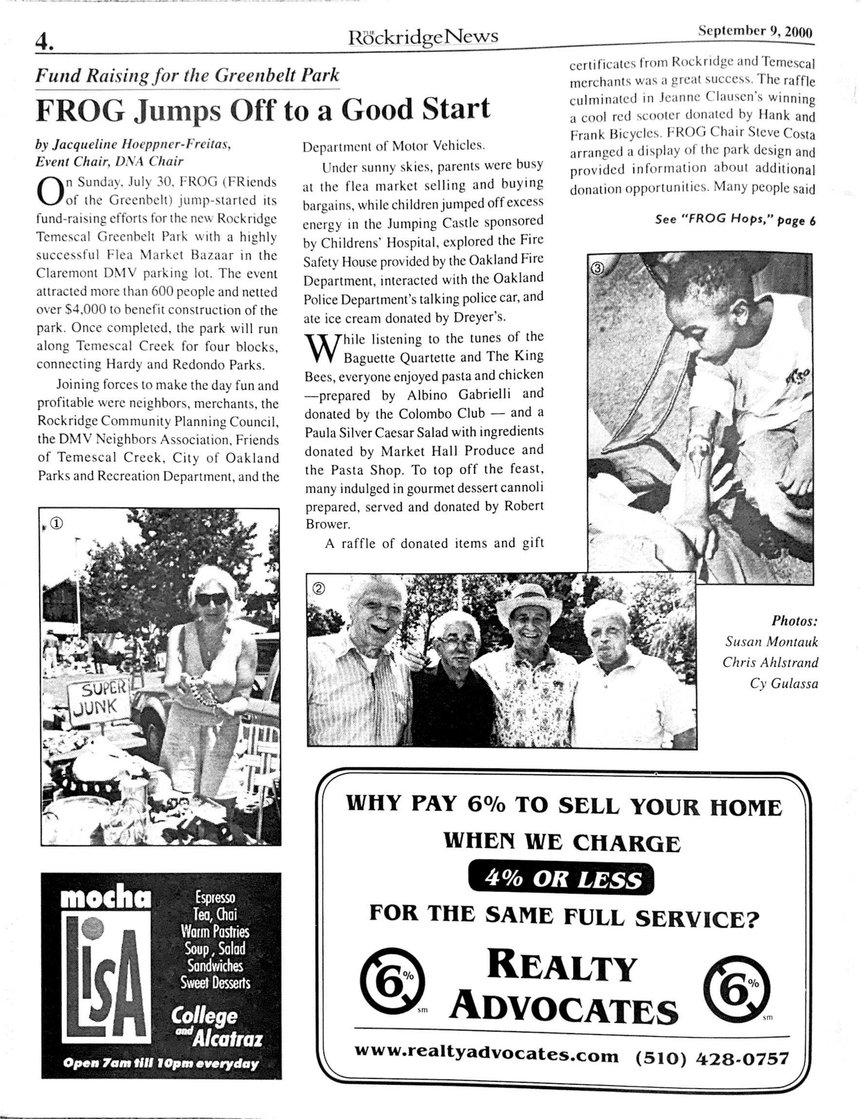 The Rockridge News, September 2000, page 4