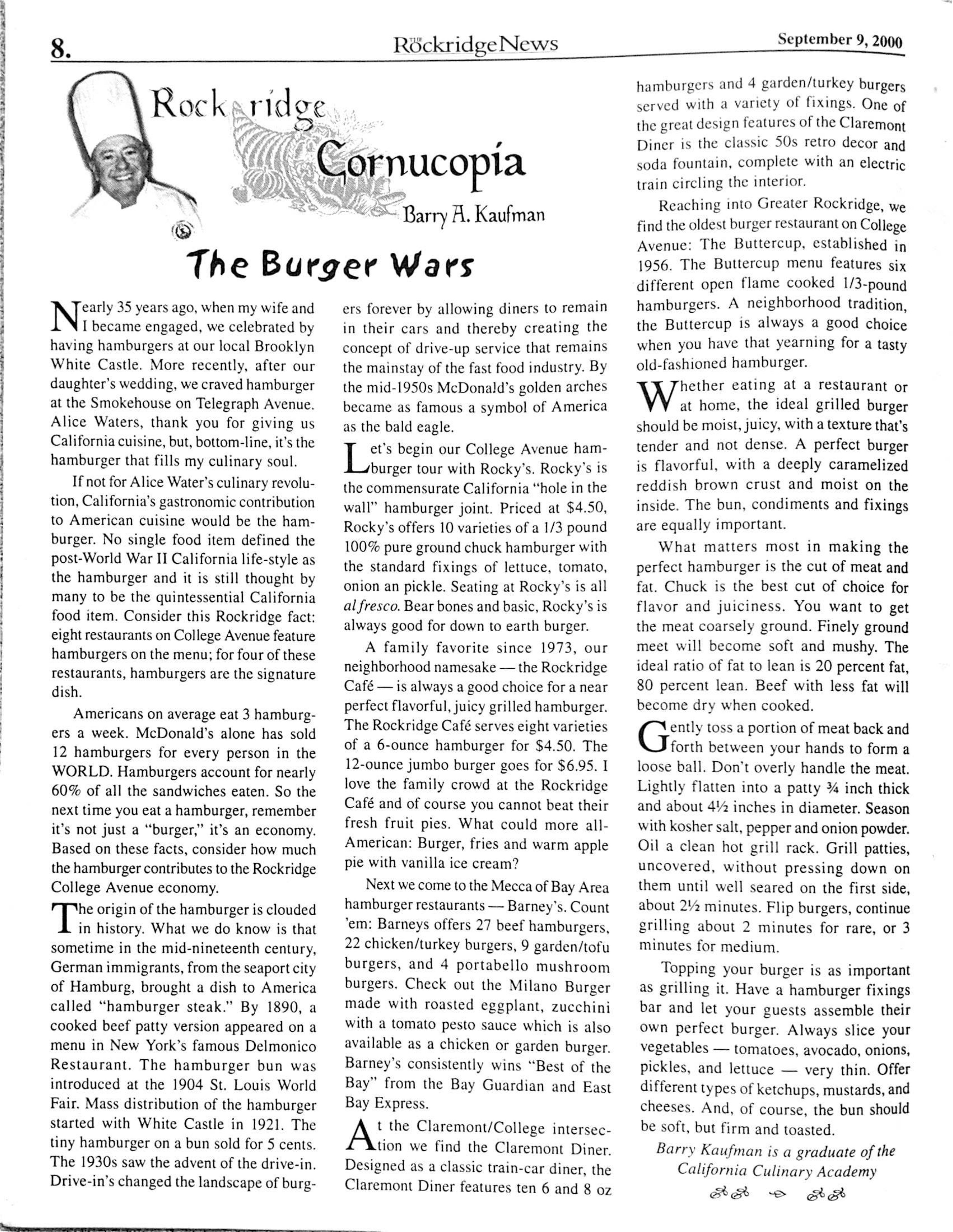 Click to zoom in The Rockridge News, September 2000, page 8
