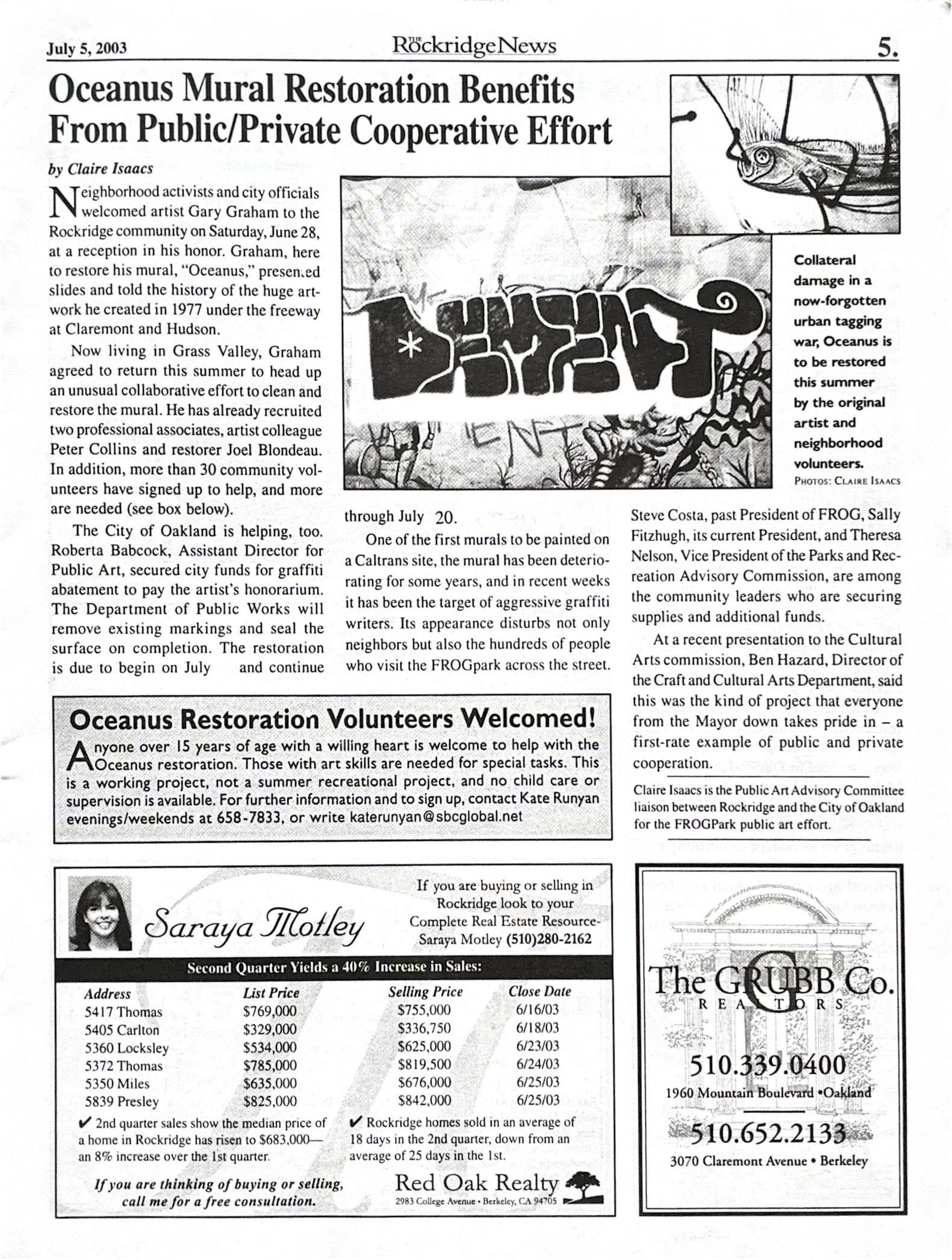 The Rockridge News, June 2003, page 5
