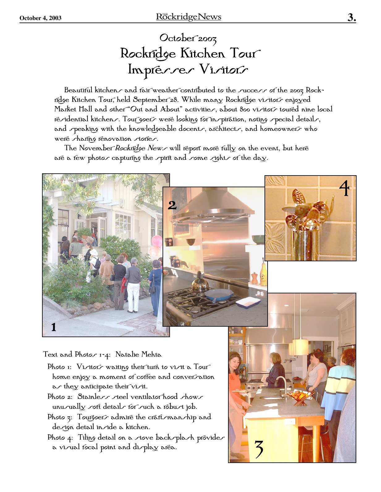 Click to zoom in The Rockridge News, October 2003, page 3