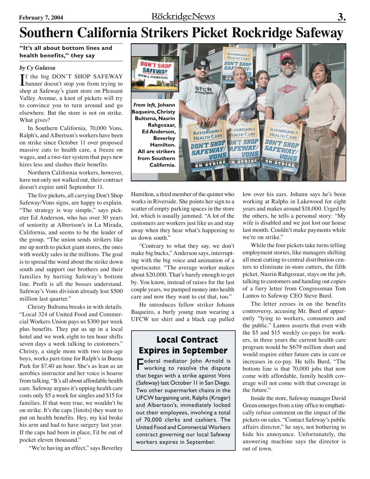 Click to zoom in The Rockridge News, February 2004, page 3