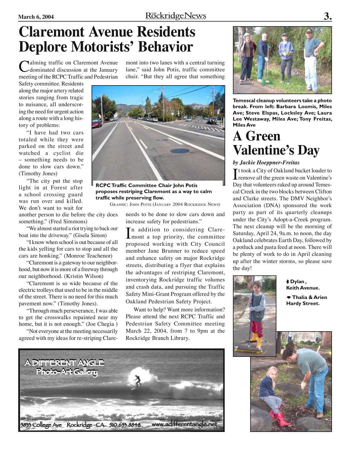 Click to zoom in The Rockridge News, March 2004, page 3