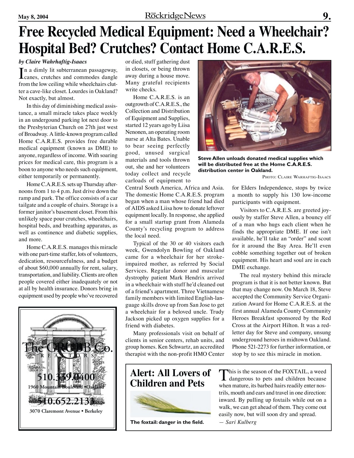 The Rockridge News, May 2004, page 9