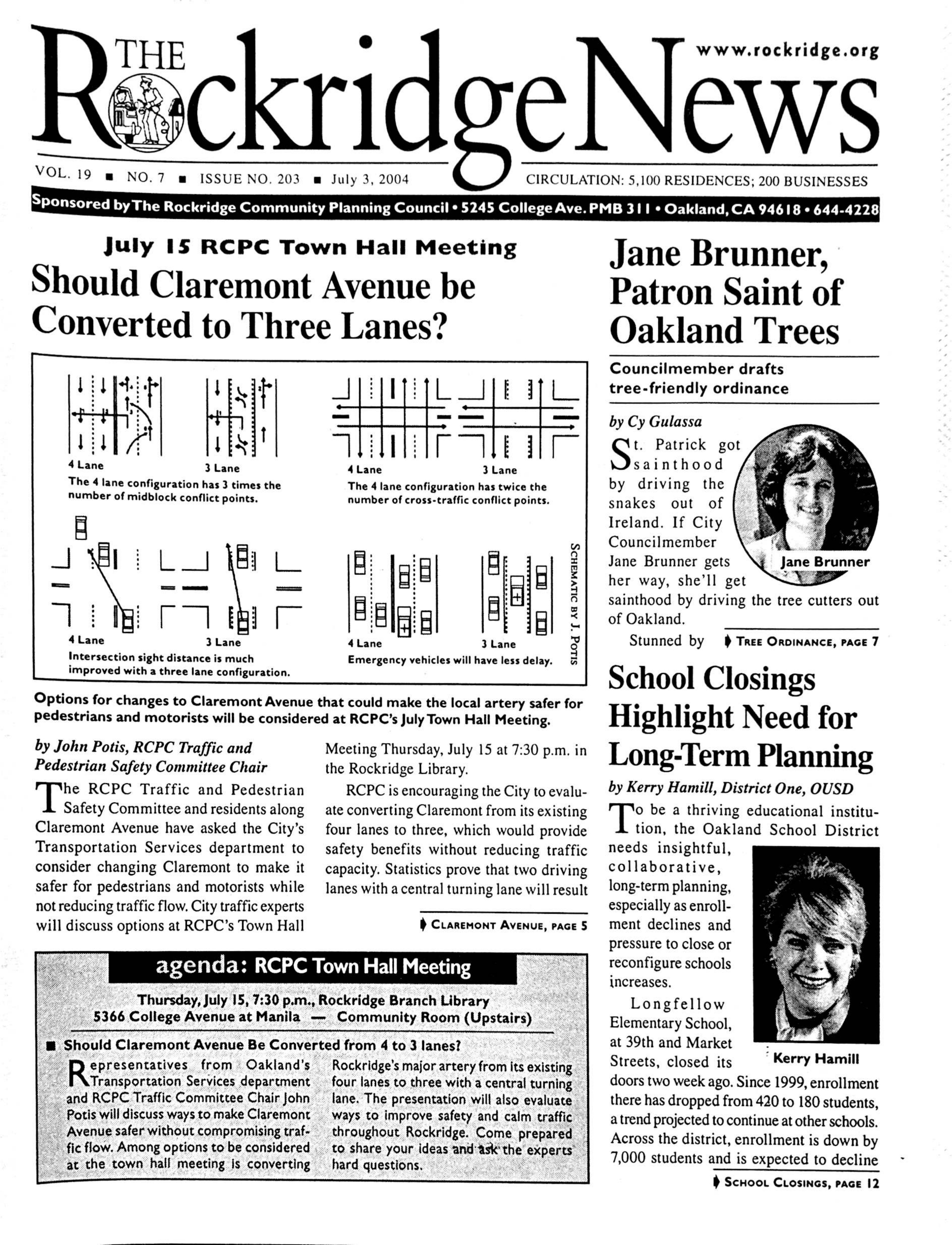 The Rockridge News, June 2004, page 1