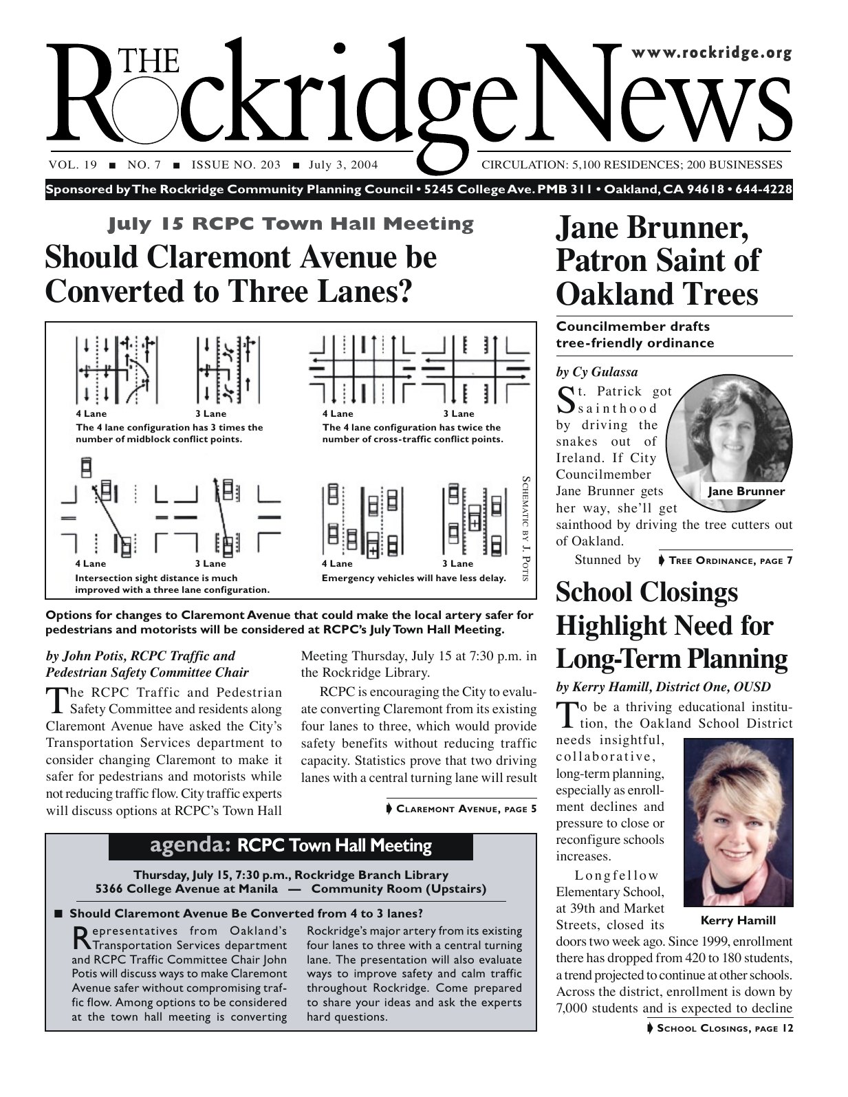 The Rockridge News, July 2004, page 1
