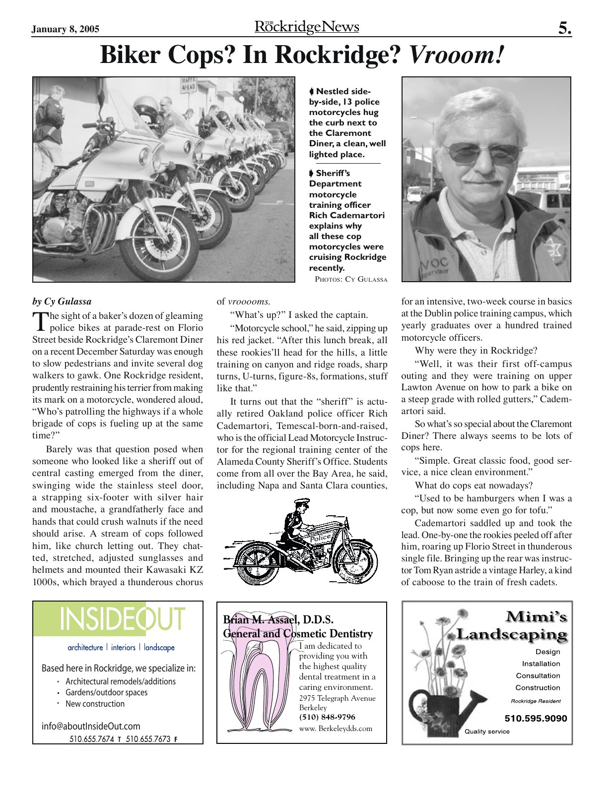 Click to zoom in The Rockridge News, January 2005, page 5