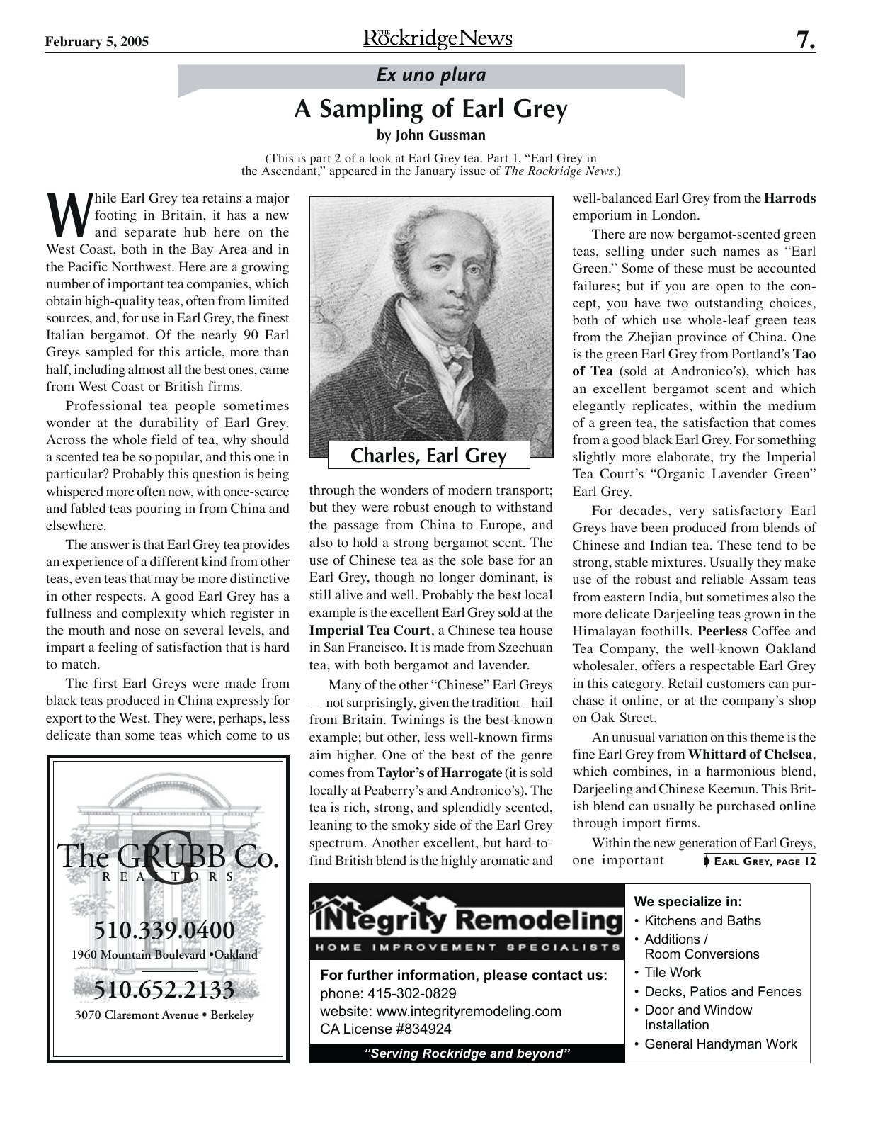 The Rockridge News, February 2005, page 7