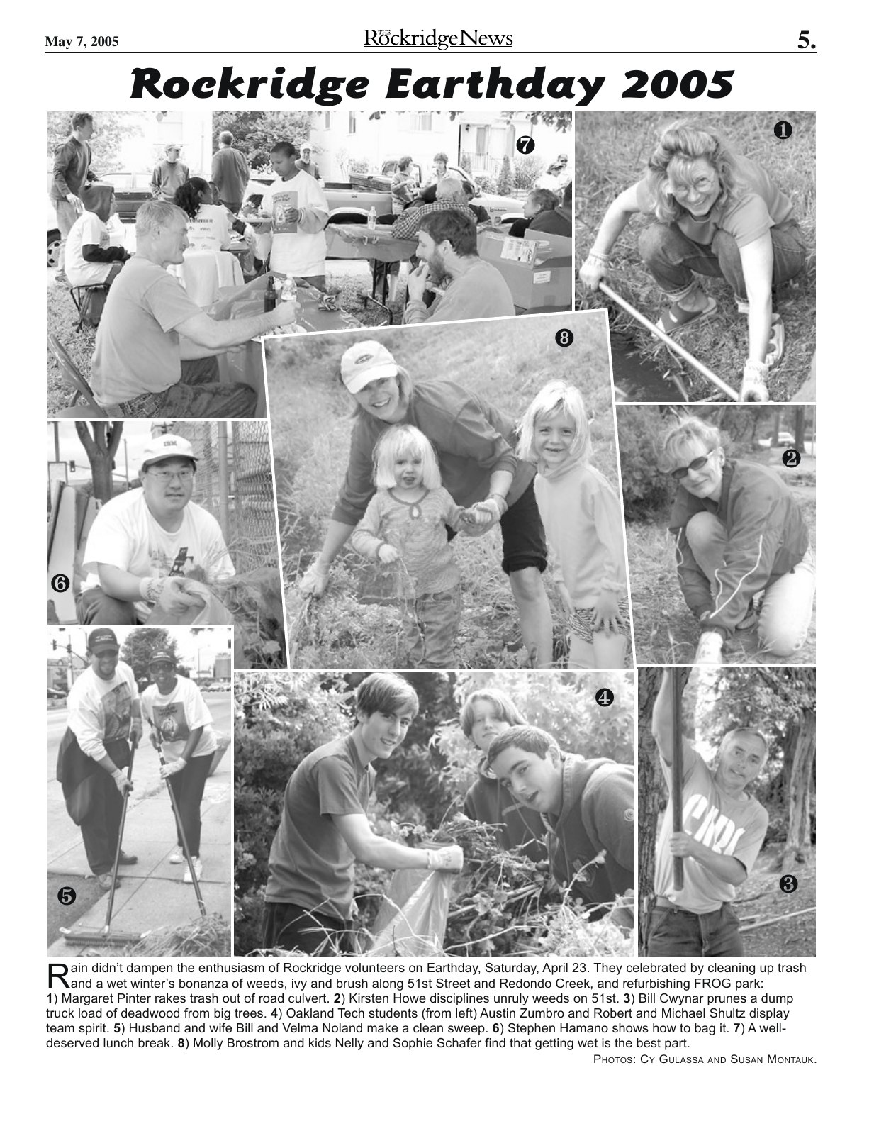 Click to zoom in The Rockridge News, May 2005, page 5