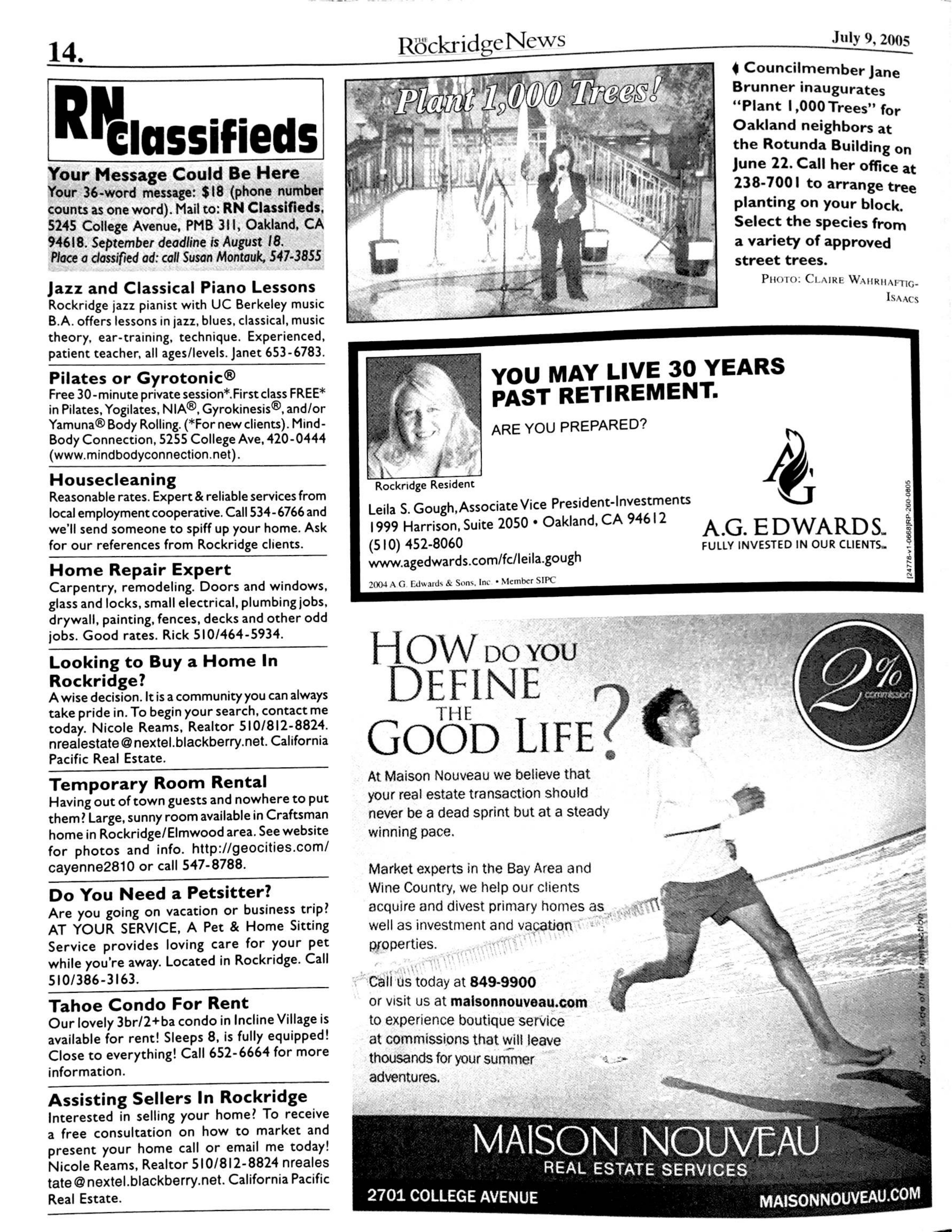 Click to zoom in The Rockridge News, June 2005, page 14