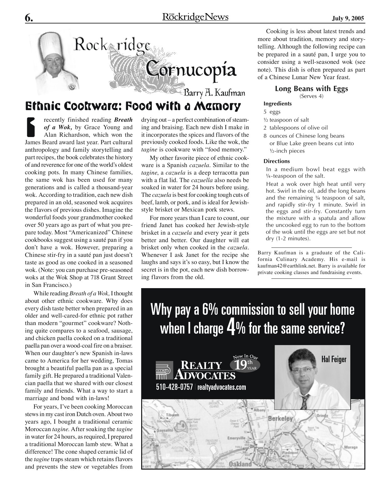 Click to zoom in The Rockridge News, July 2005, page 6