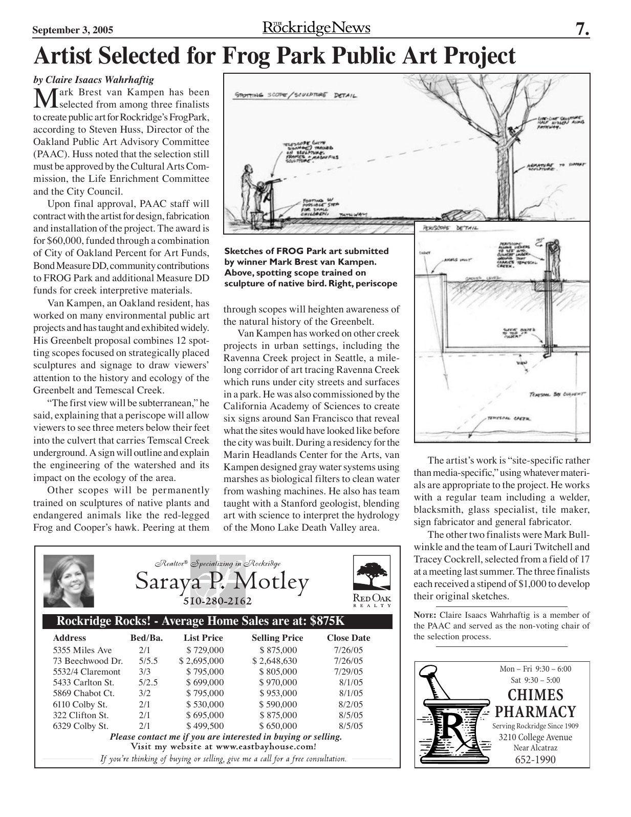 The Rockridge News, September 2005, page 7