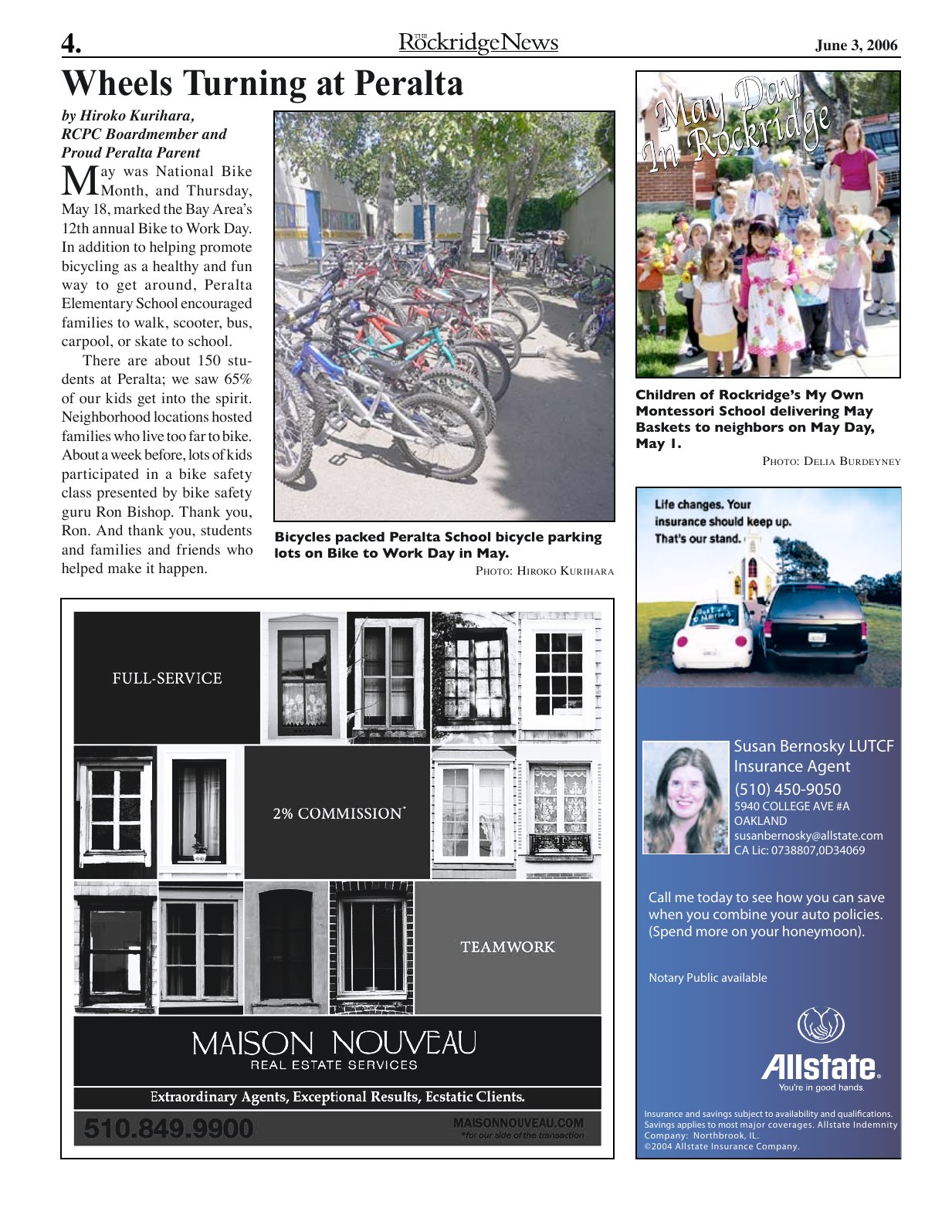 Click to zoom in The Rockridge News, June 2006, page 4