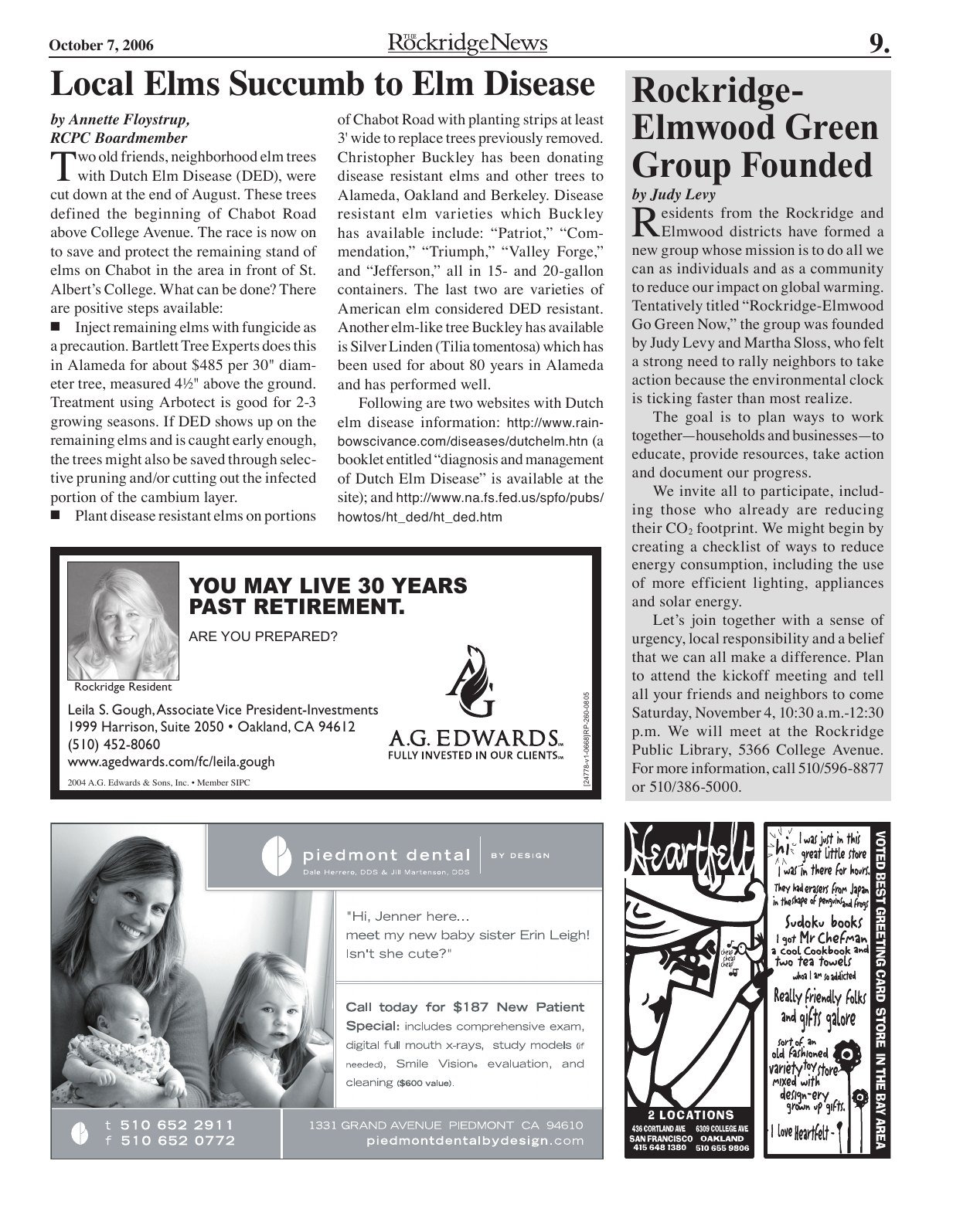 Click to zoom in The Rockridge News, October 2006, page 9