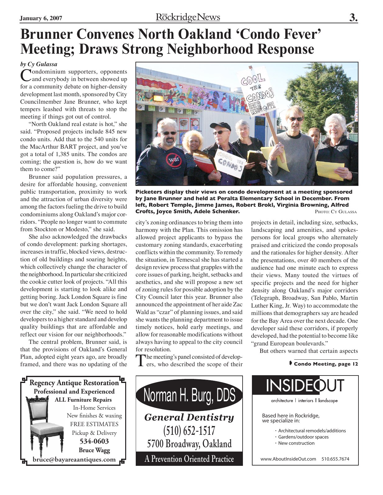 The Rockridge News, January 2007, page 3