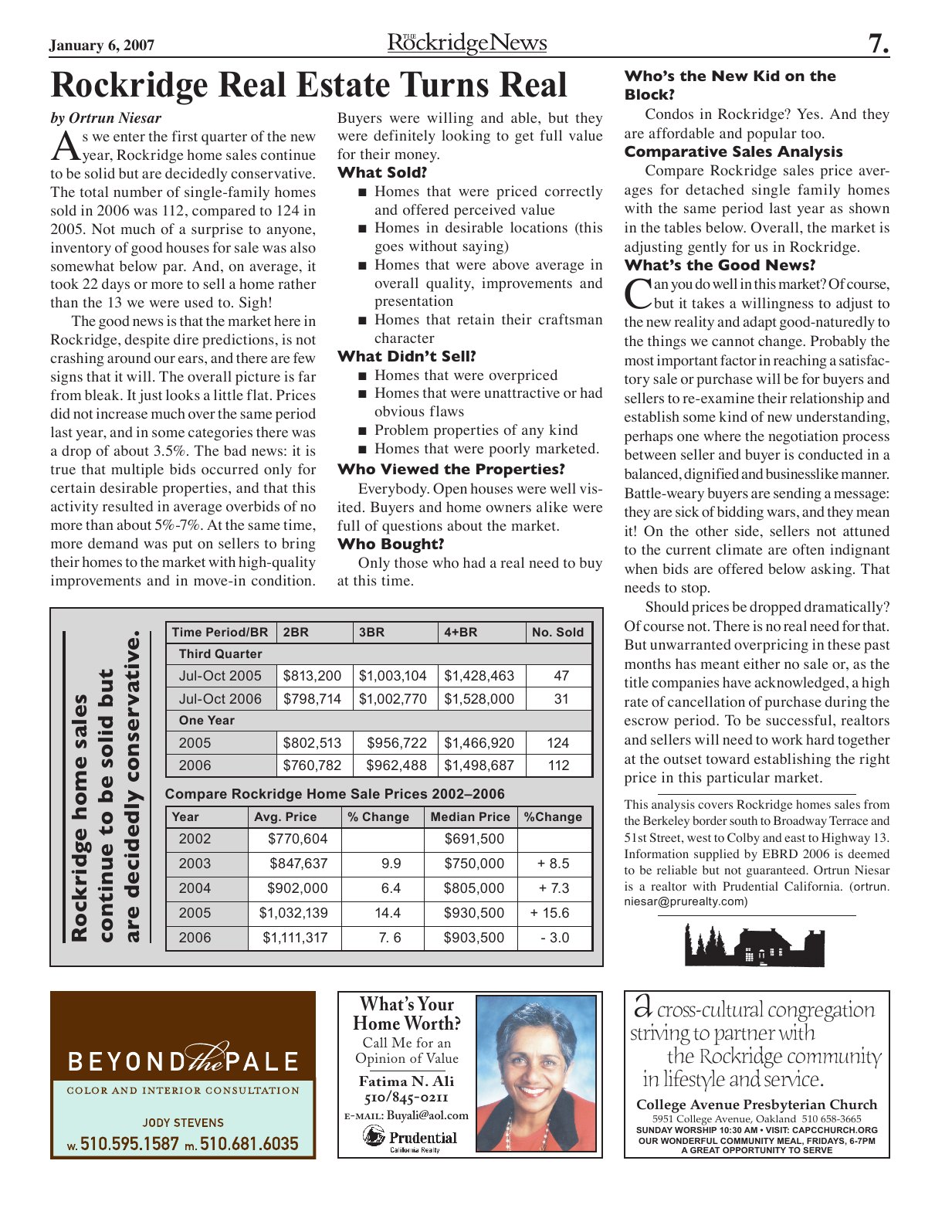 The Rockridge News, January 2007, page 7
