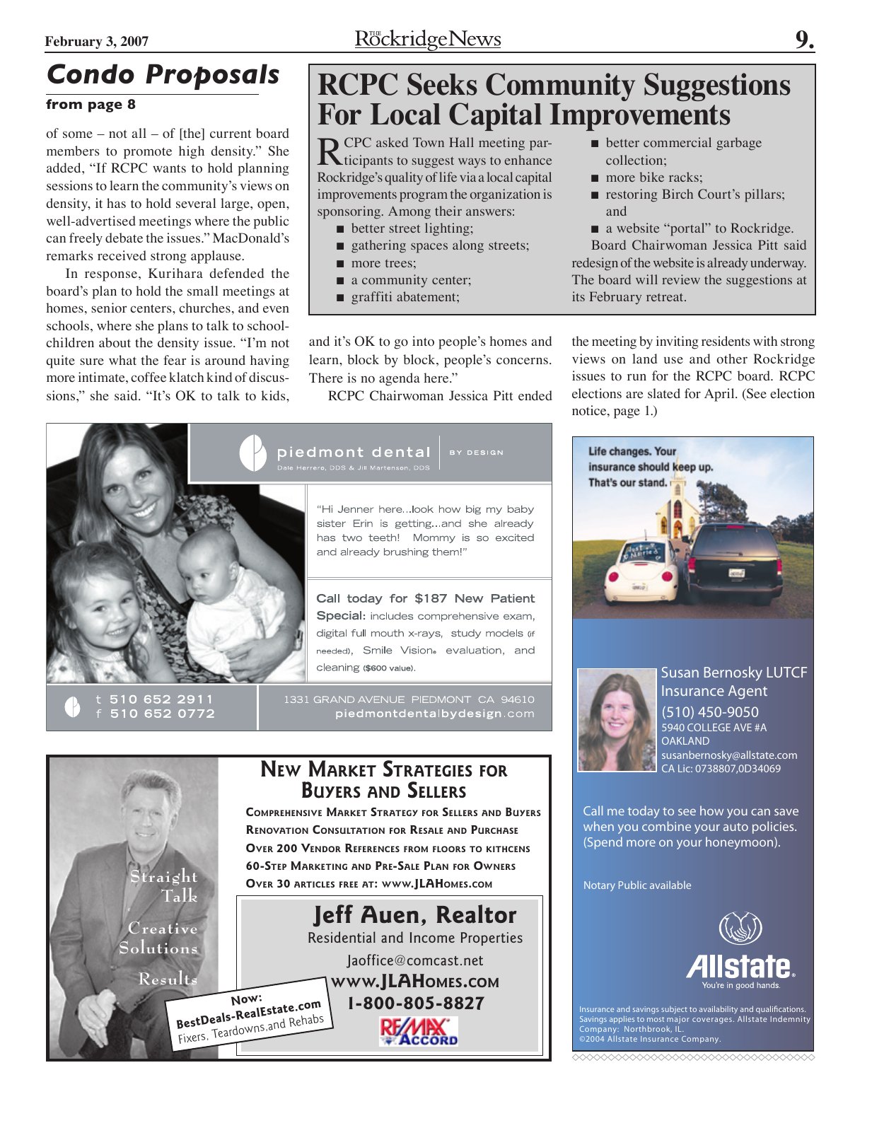 Click to zoom in The Rockridge News, February 2007, page 9
