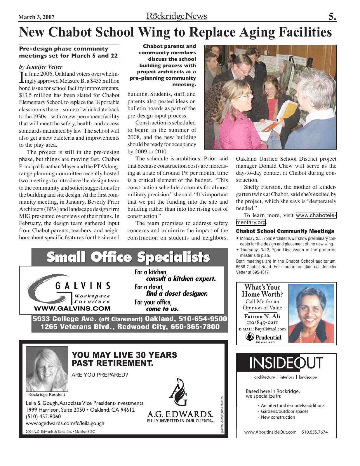 The Rockridge News, March 2007, page 5