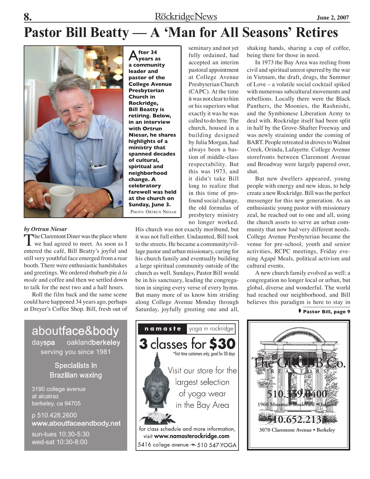 Click to zoom in The Rockridge News, June 2007, page 8