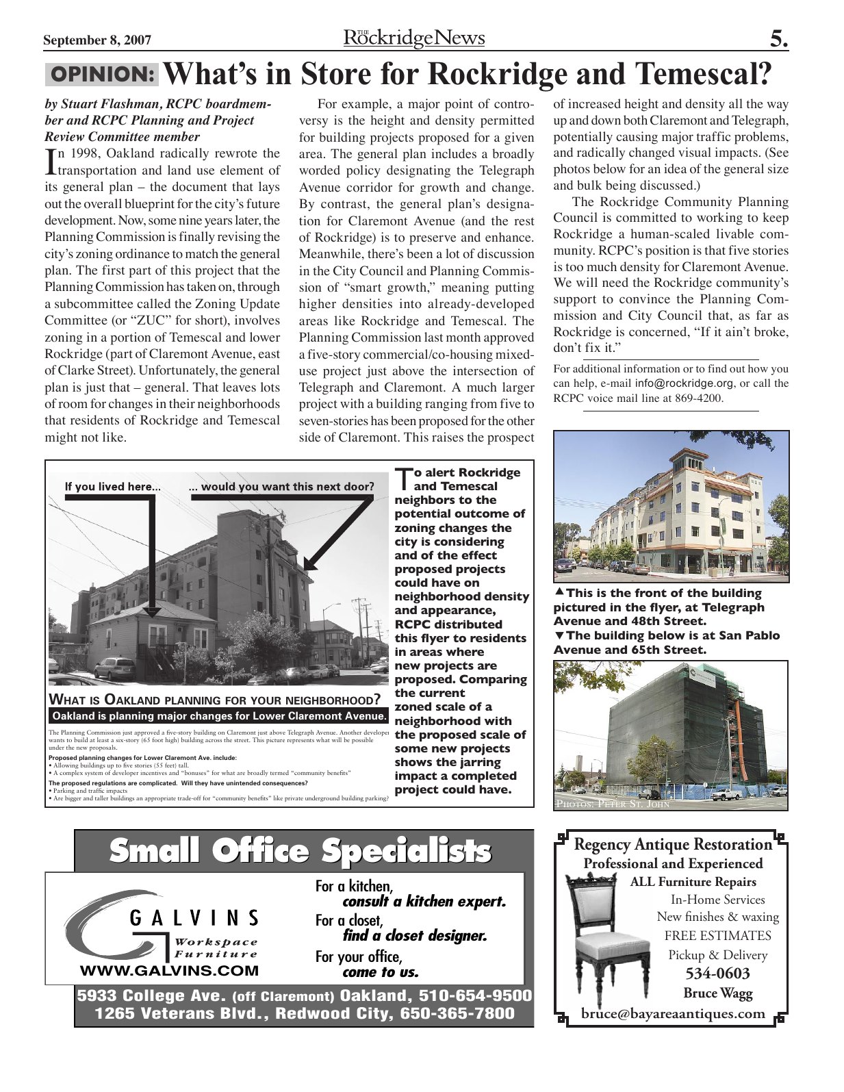 The Rockridge News, September 2007, page 5