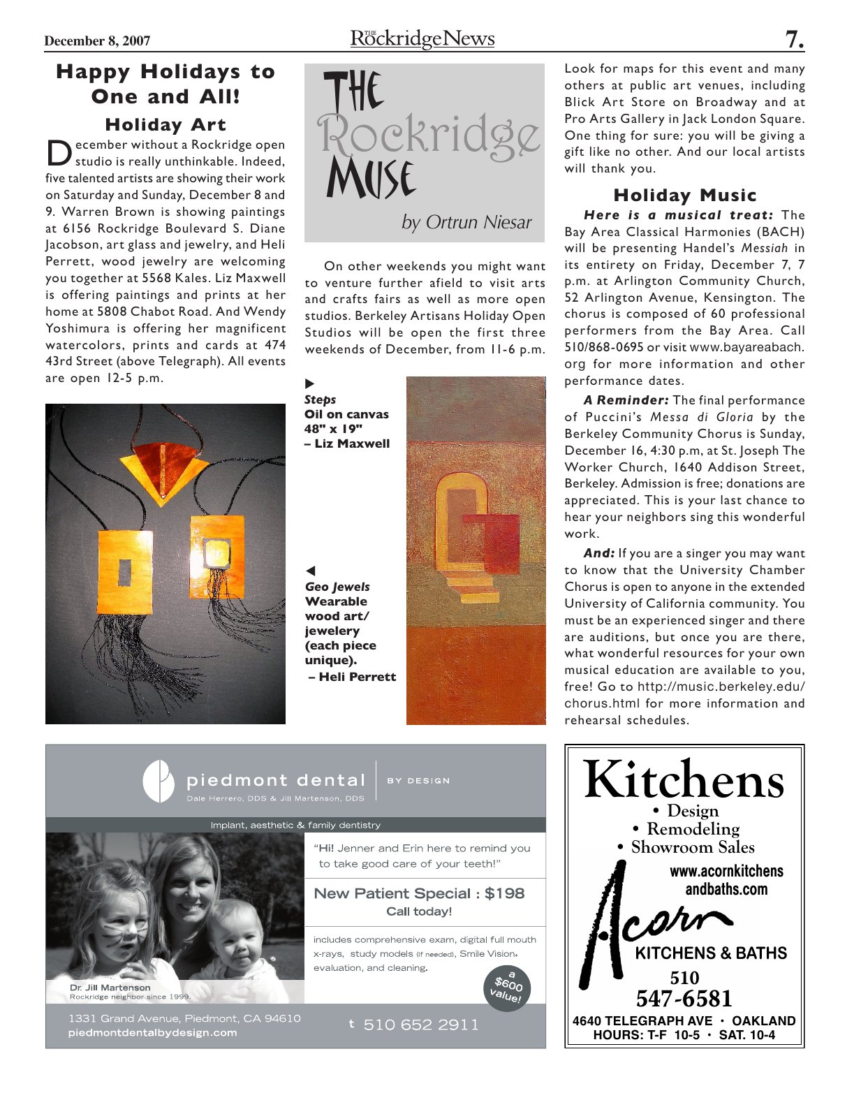 Click to zoom in The Rockridge News, December 2007, page 7