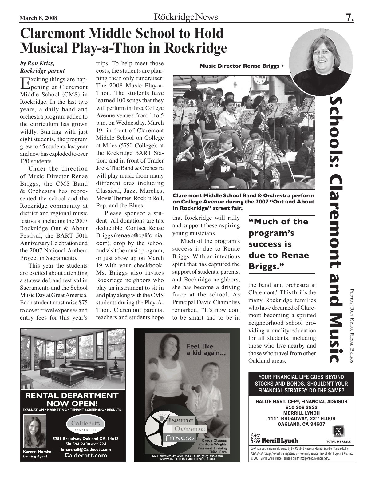 Click to zoom in The Rockridge News, March 2008, page 7