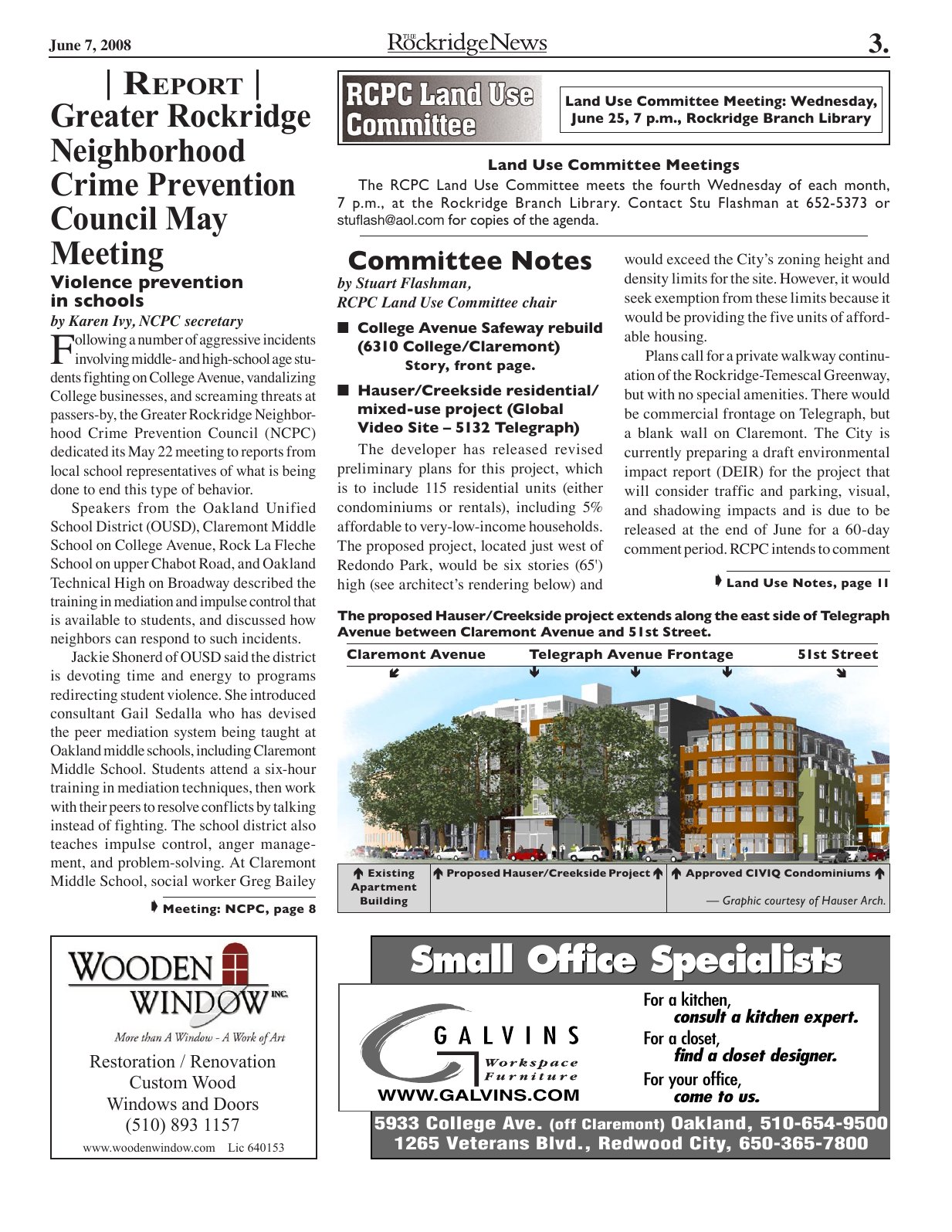 The Rockridge News, June 2008, page 3