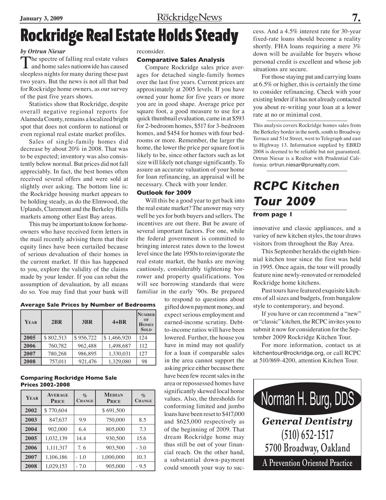 The Rockridge News, January 2009, page 7