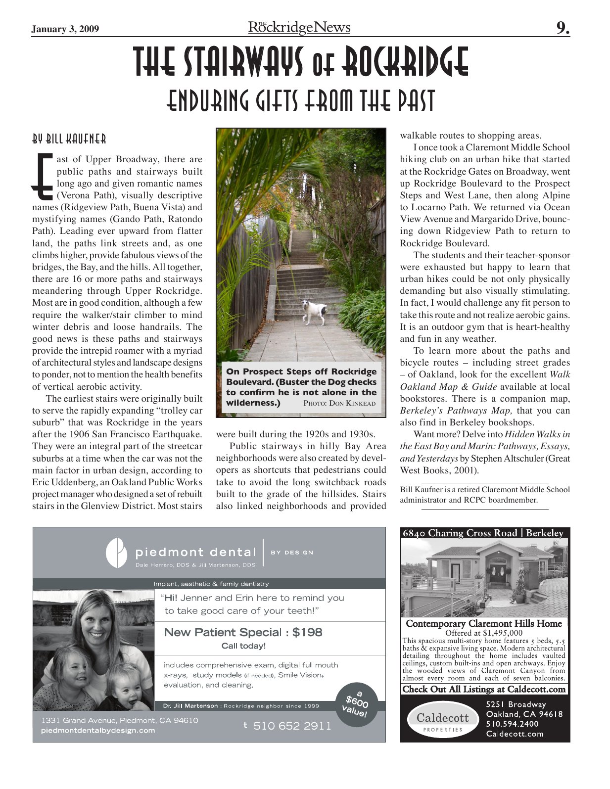 Click to zoom in The Rockridge News, January 2009, page 9