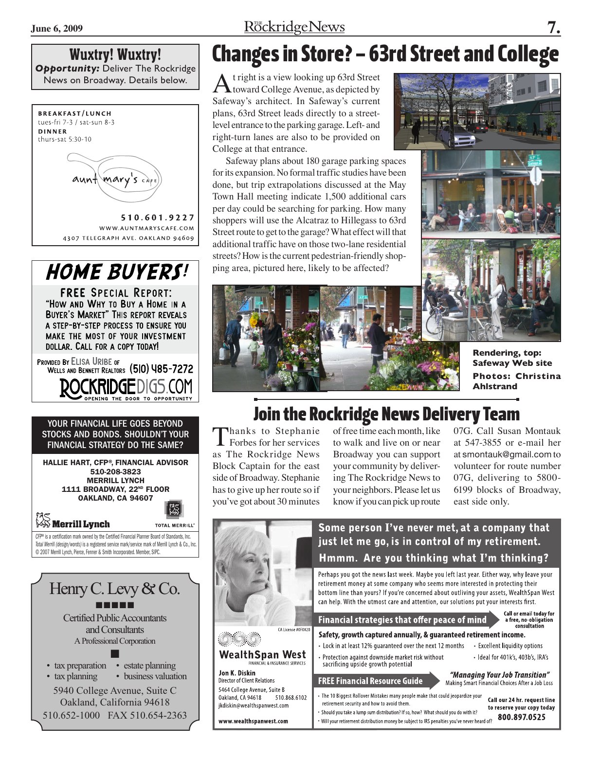 The Rockridge News, June 2009, page 7