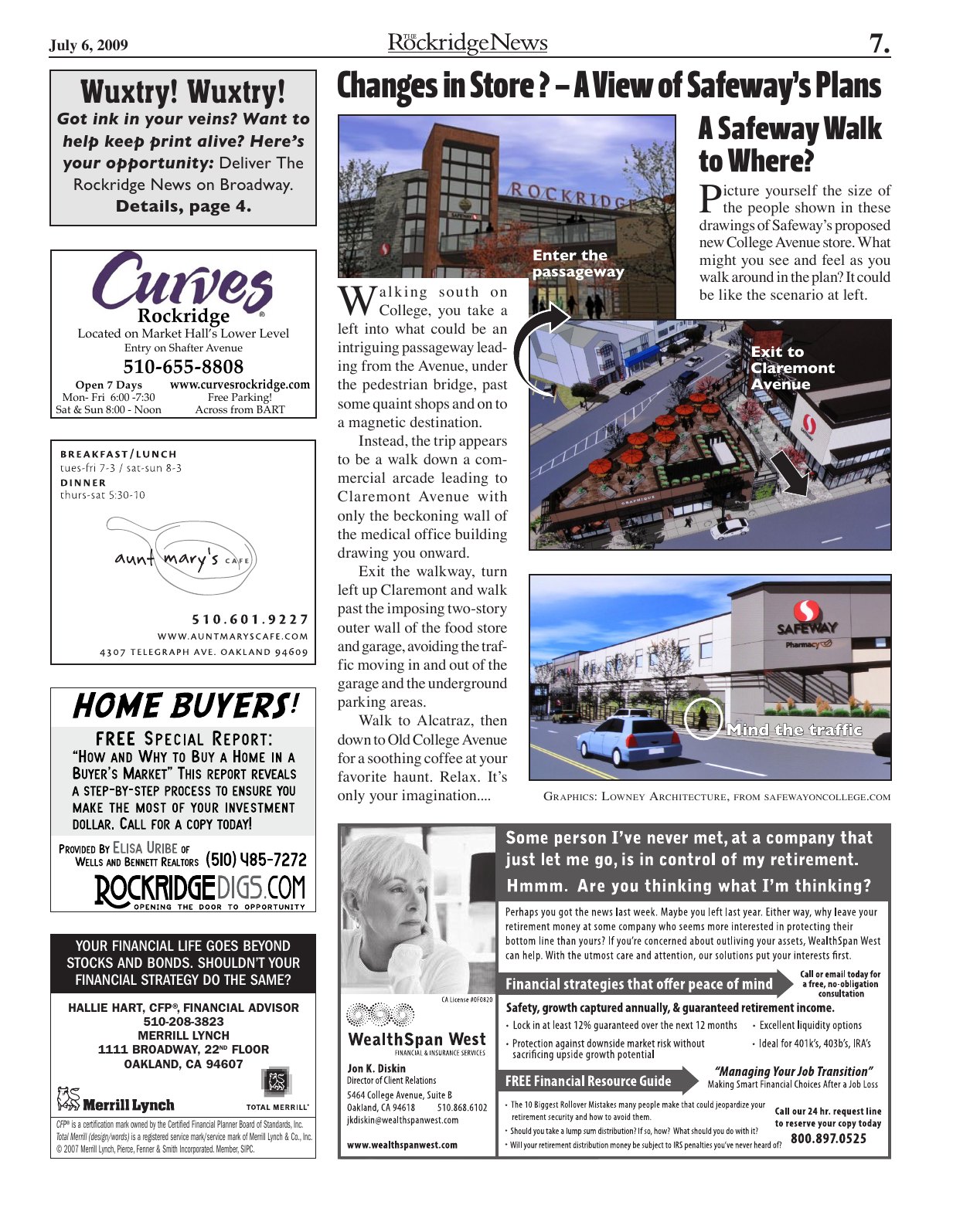 Click to zoom in The Rockridge News, July 2009, page 7