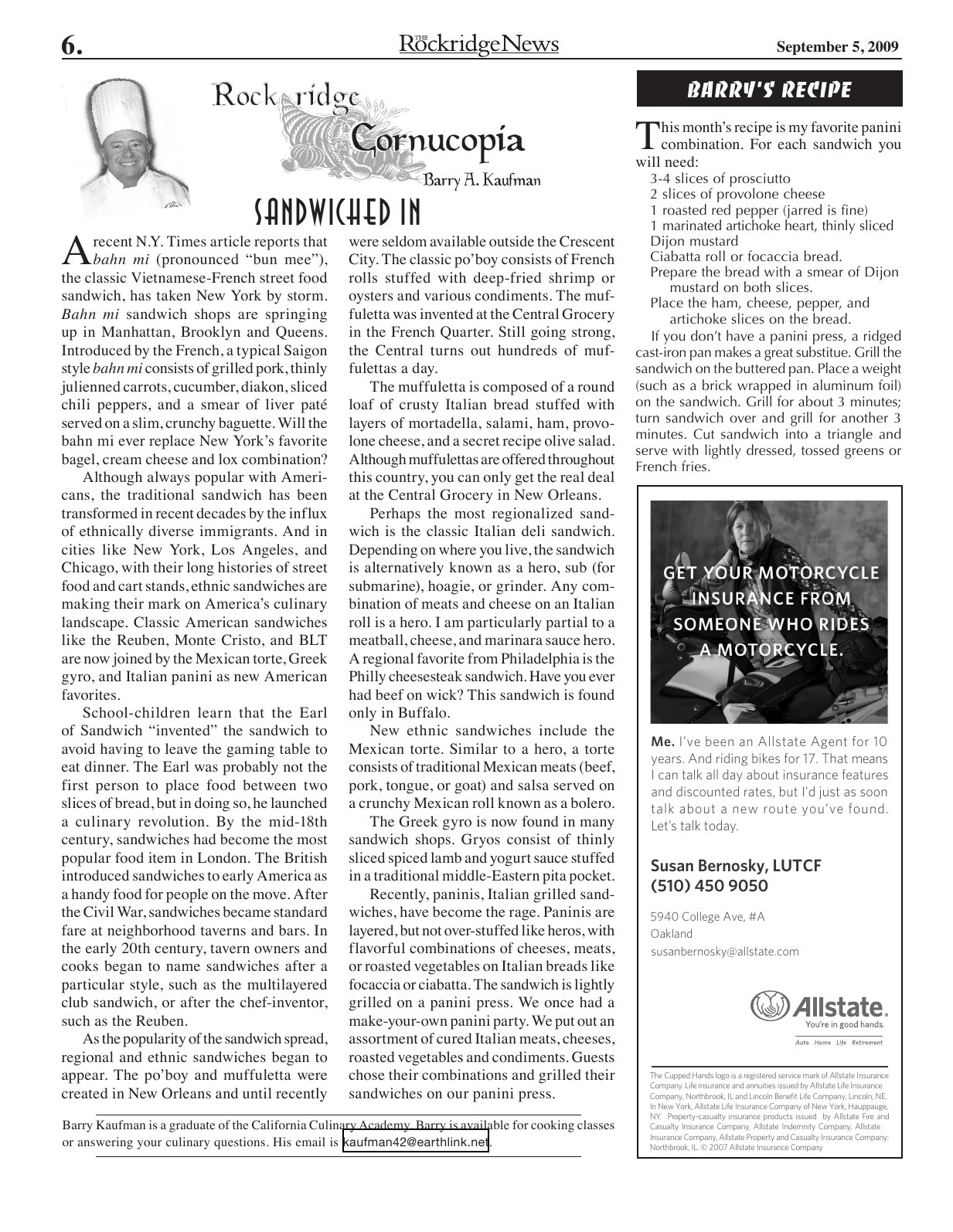 Click to zoom in The Rockridge News, December 2009, page 6