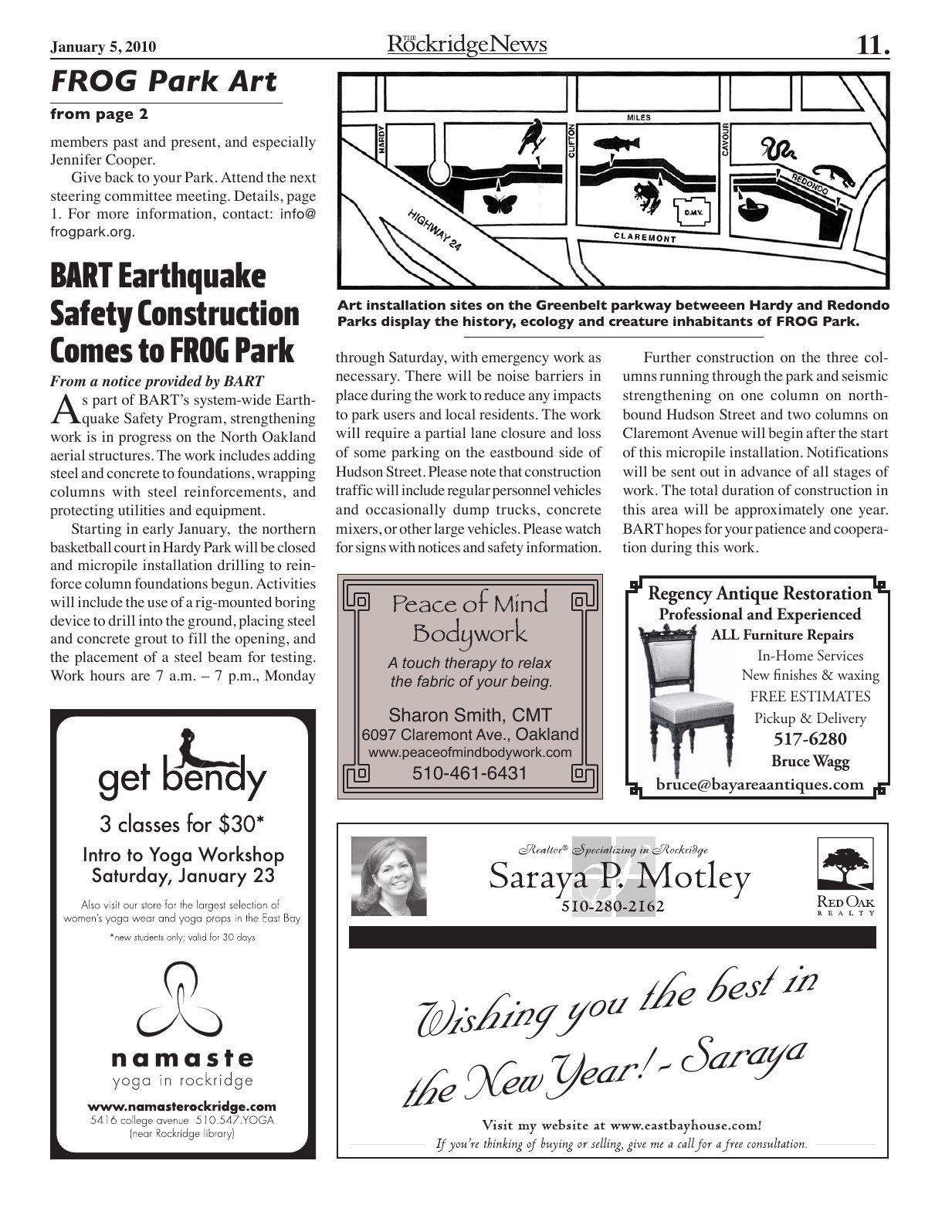 Click to zoom in The Rockridge News, January 2010, page 11