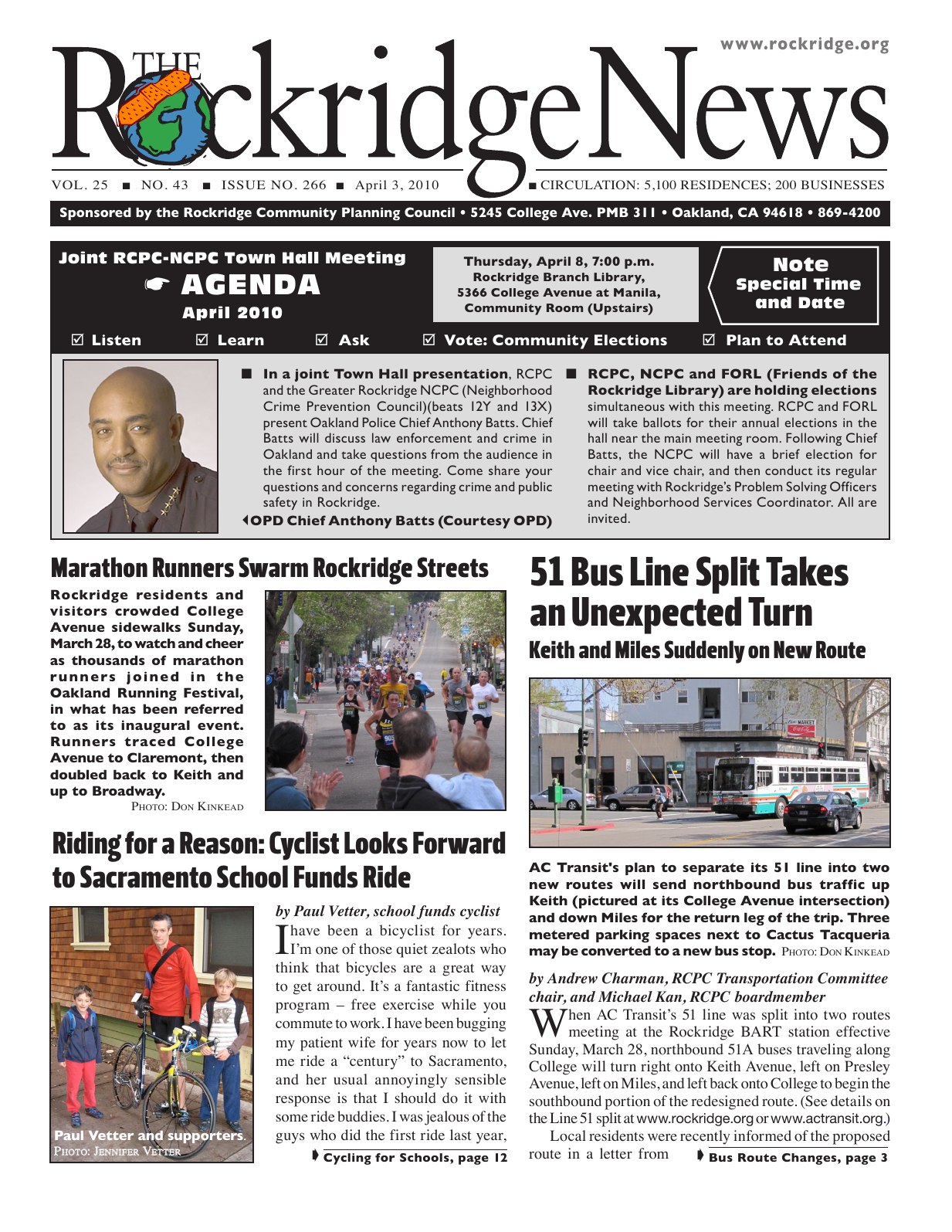 Click to zoom in The Rockridge News, April 2010, page 1