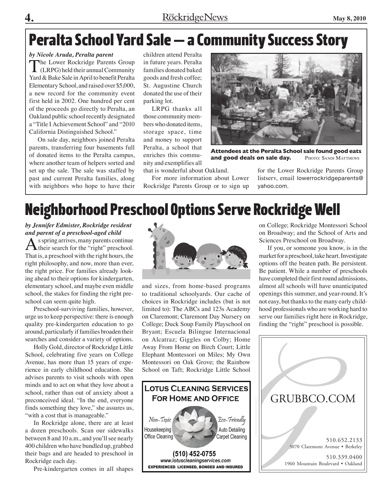 Click to zoom in The Rockridge News, May 2010, page 4