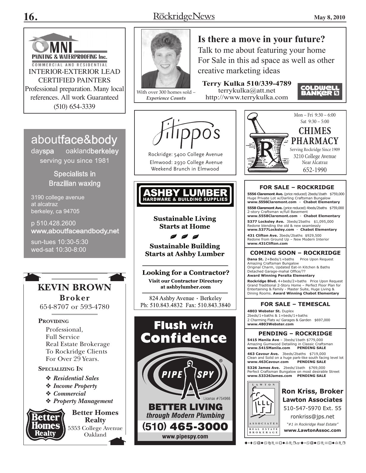 Click to zoom in The Rockridge News, May 2010, page 16