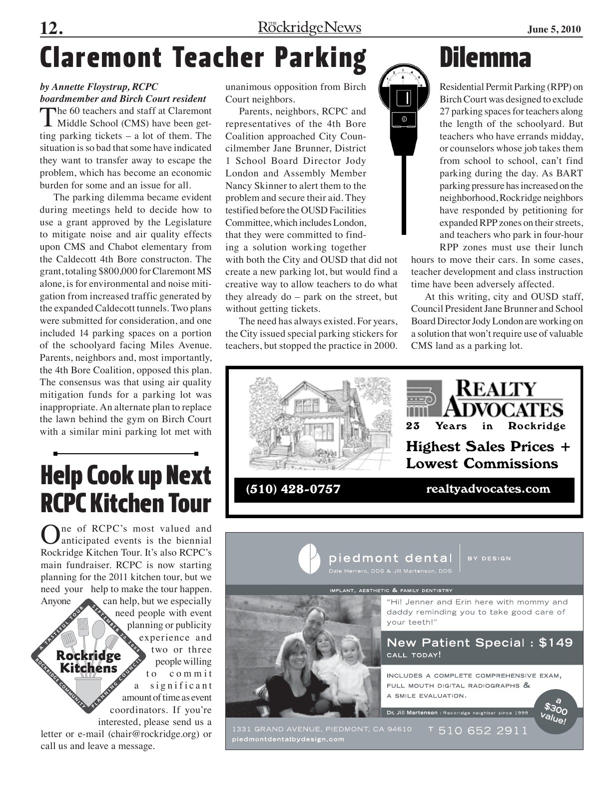 Click to zoom in The Rockridge News, June 2010, page 12