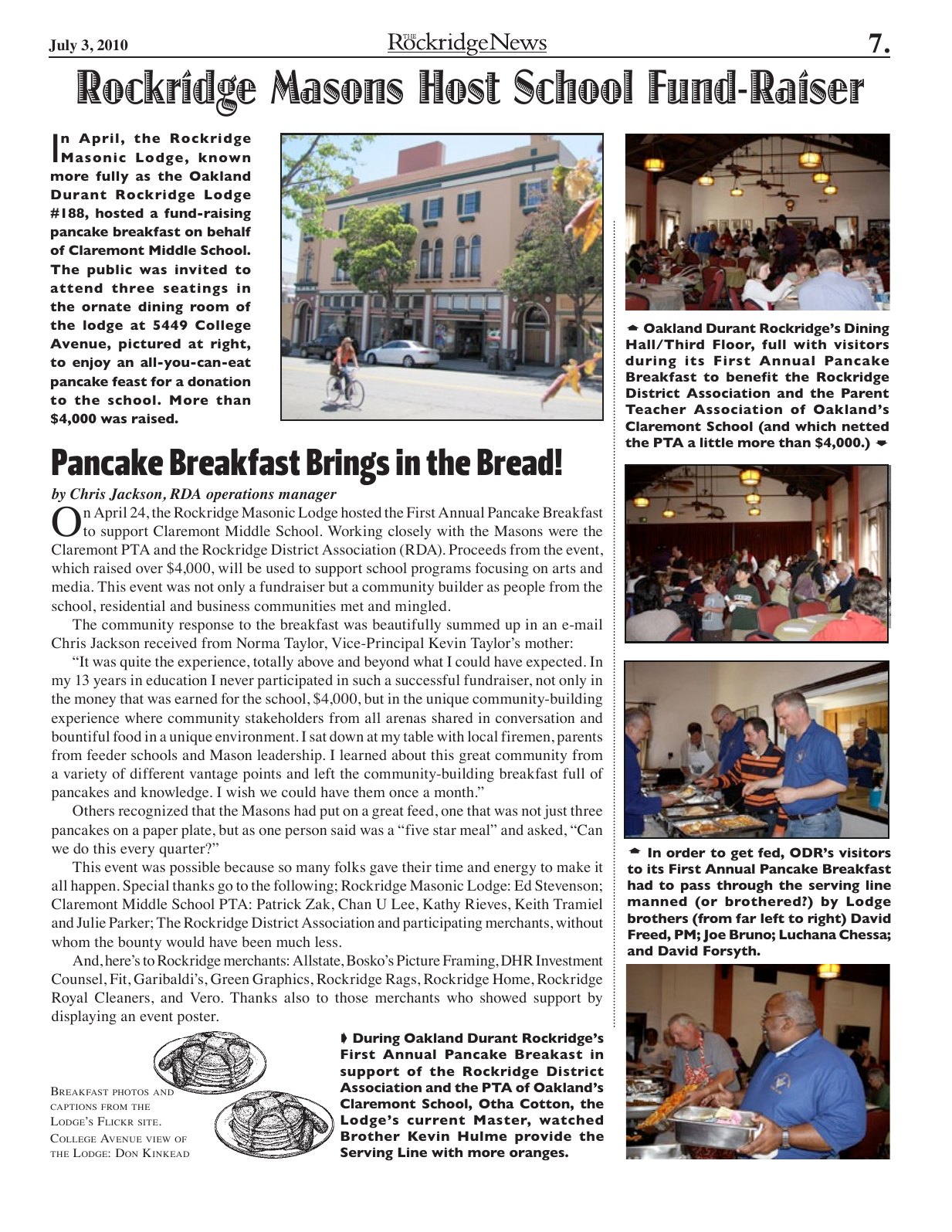Click to zoom in The Rockridge News, July 2010, page 7