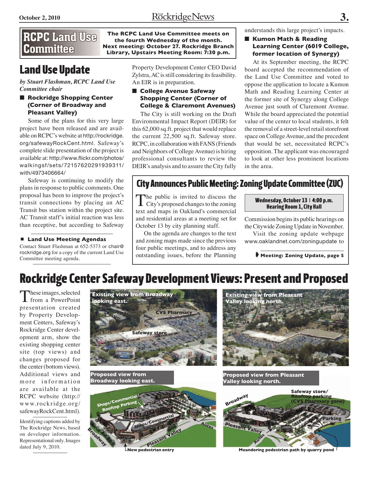 Click to zoom in The Rockridge News, October 2010, page 3