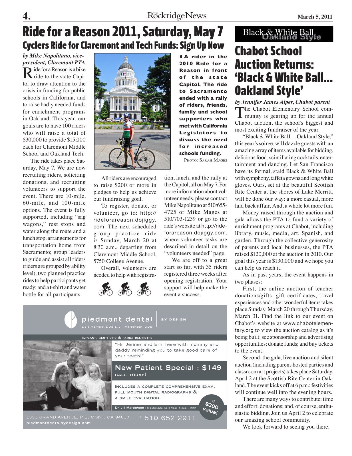 The Rockridge News, March 2011, page 4