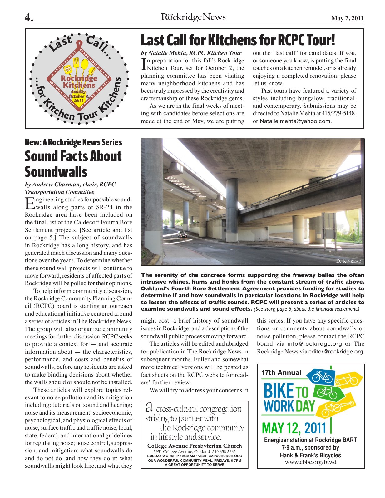Click to zoom in The Rockridge News, May 2011, page 4
