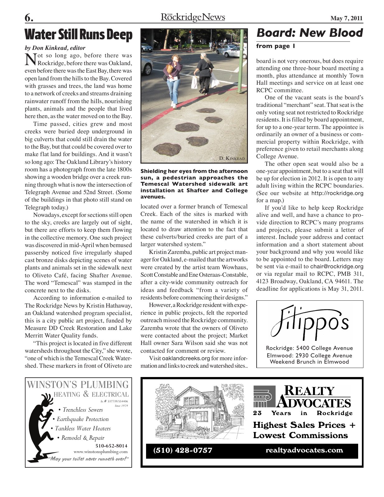 Click to zoom in The Rockridge News, May 2011, page 6