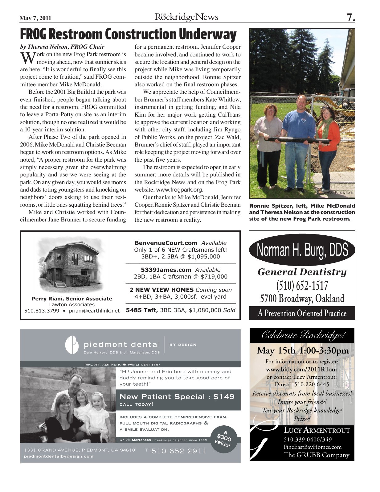 The Rockridge News, May 2011, page 7