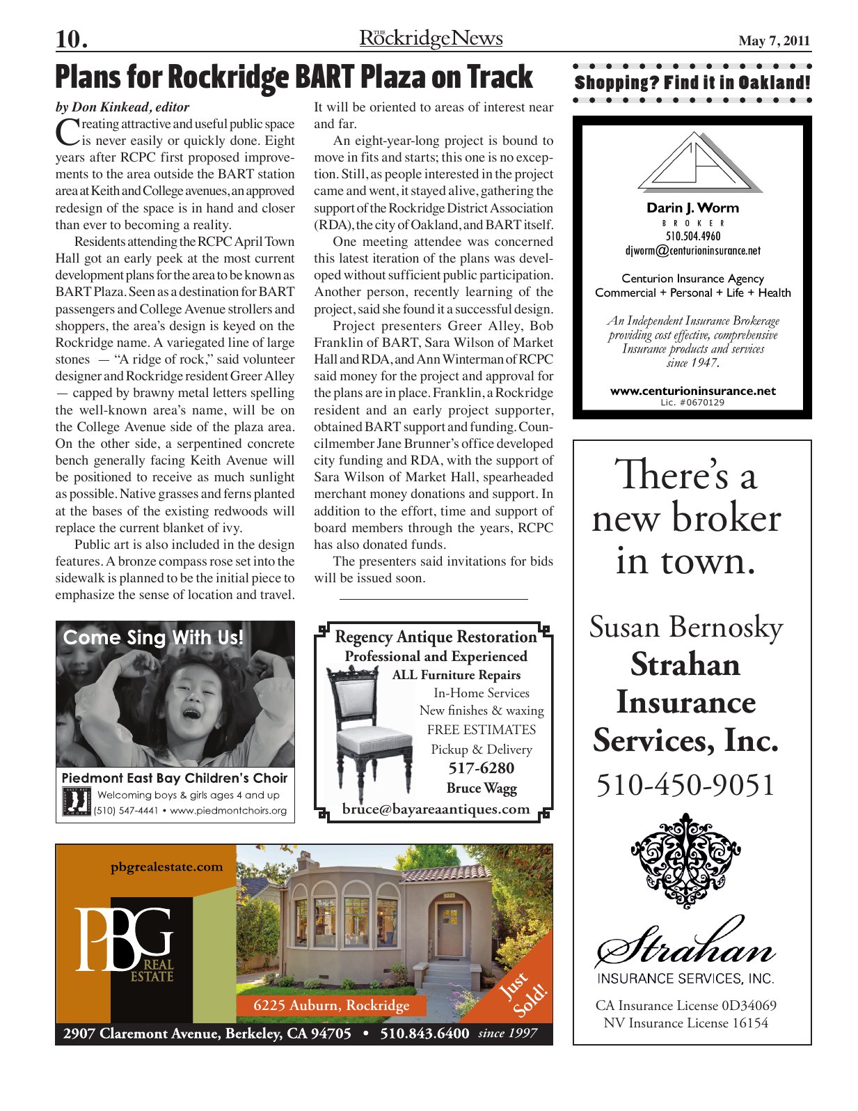 Click to zoom in The Rockridge News, May 2011, page 10
