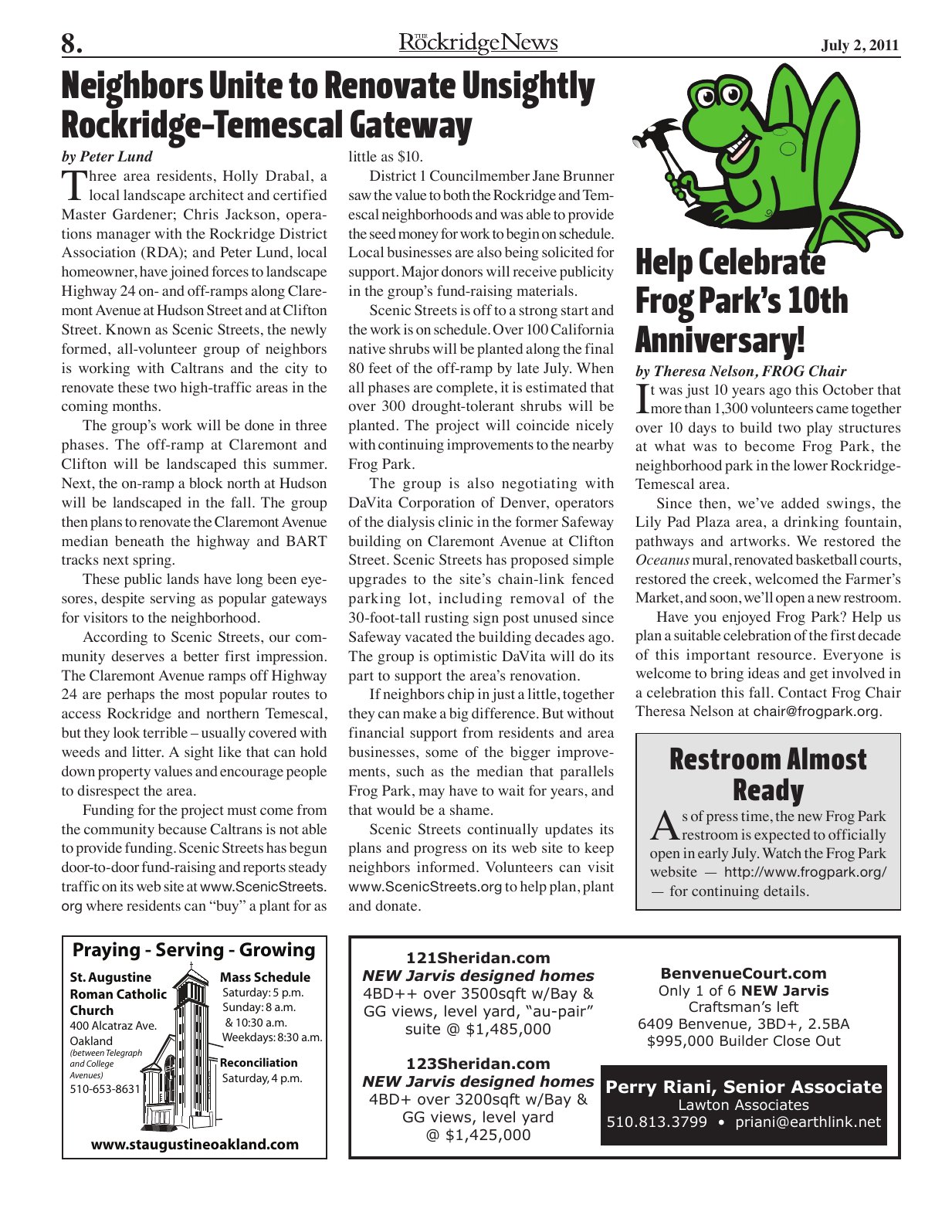 The Rockridge News, July 2011, page 8